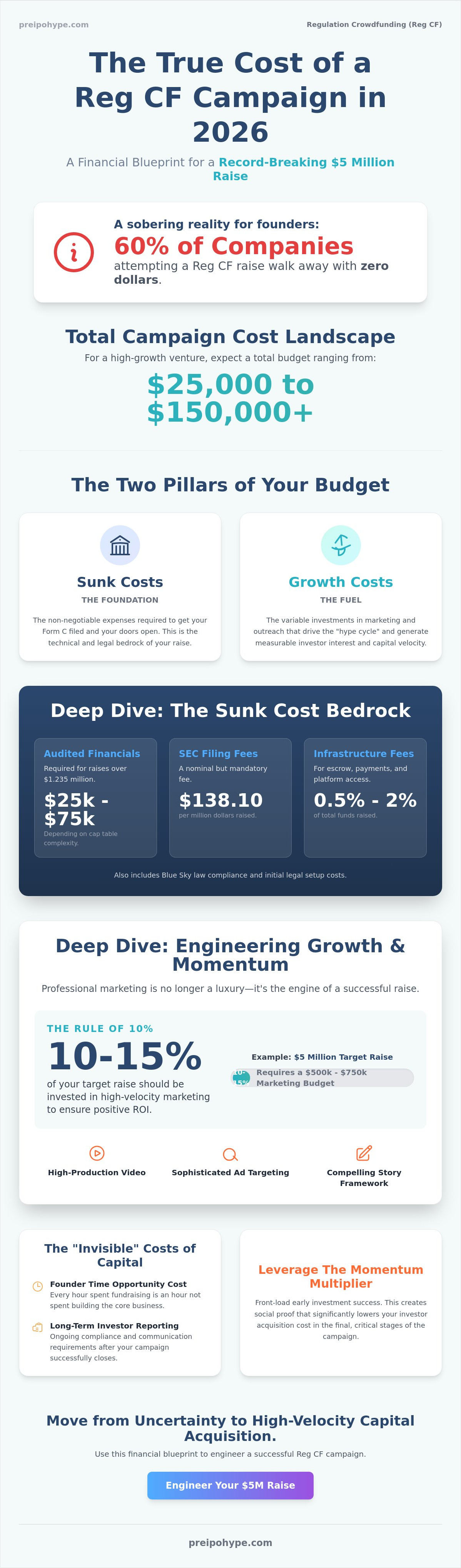 Cost to run a Reg CF campaign