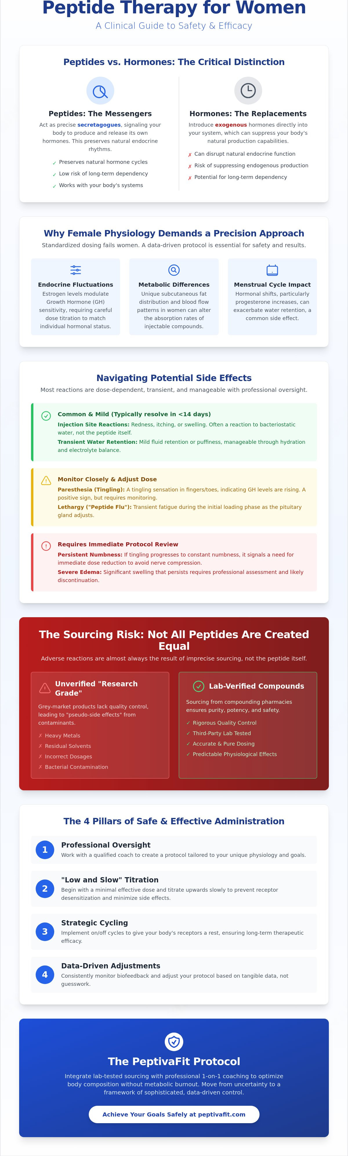 Peptide side effects in women