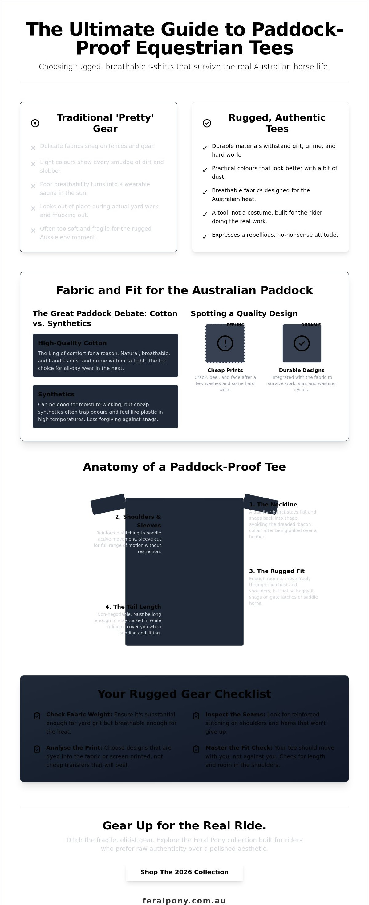 Equestrian t-shirts australia