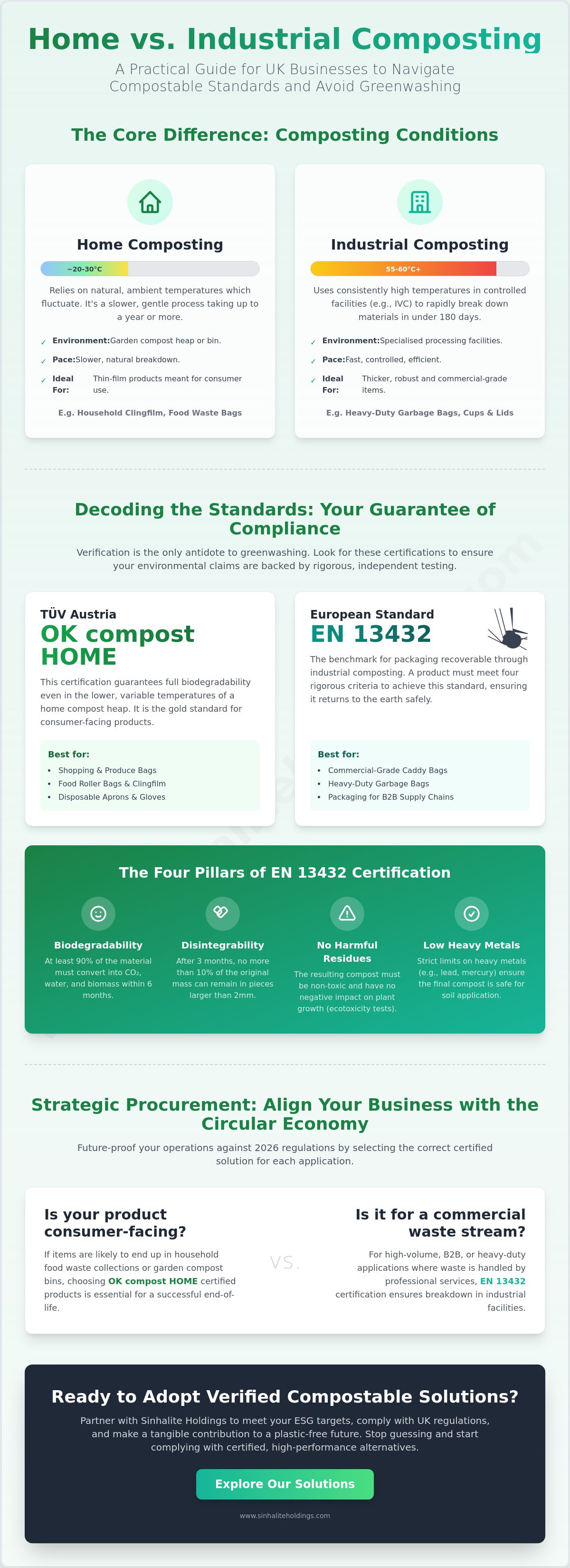 Home compostable vs industrial compostable standards