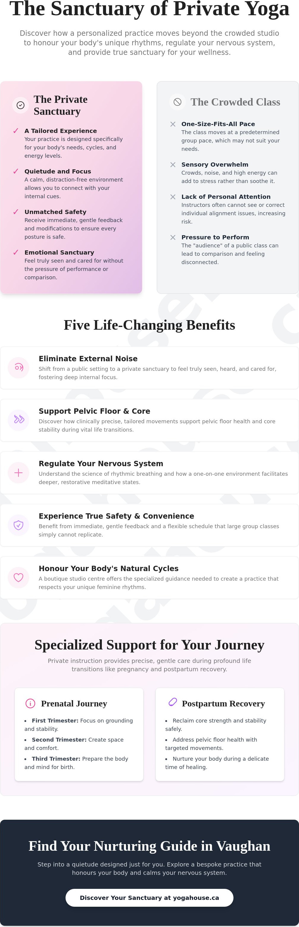 Benefits of private yoga