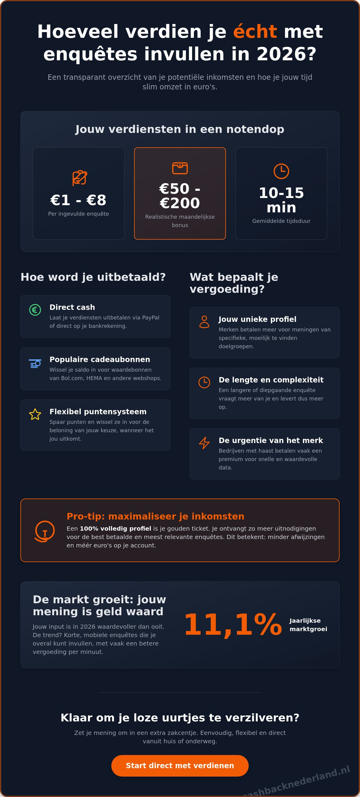 Hoeveel verdien je met enquêtes invullen