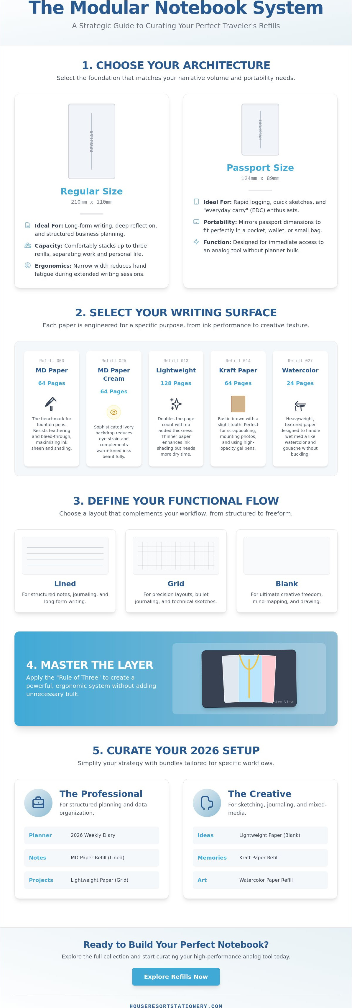 Traveler's notebook refills