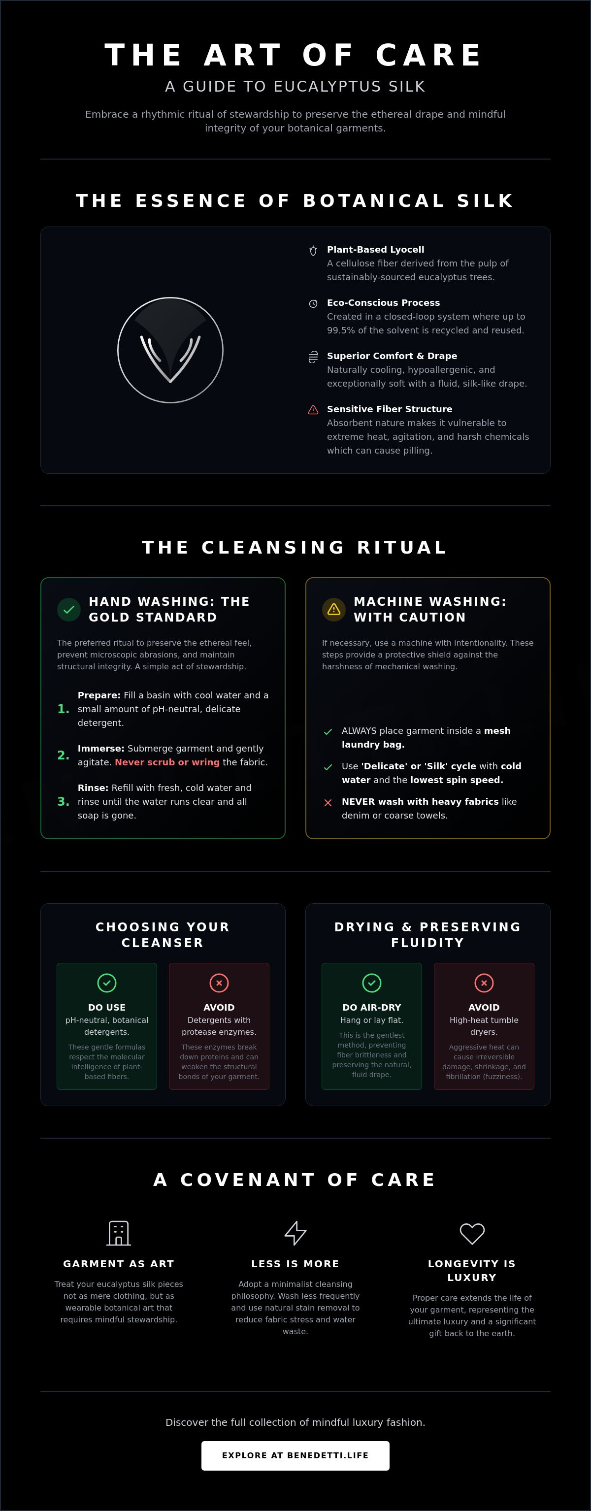 How to care for eucalyptus silk