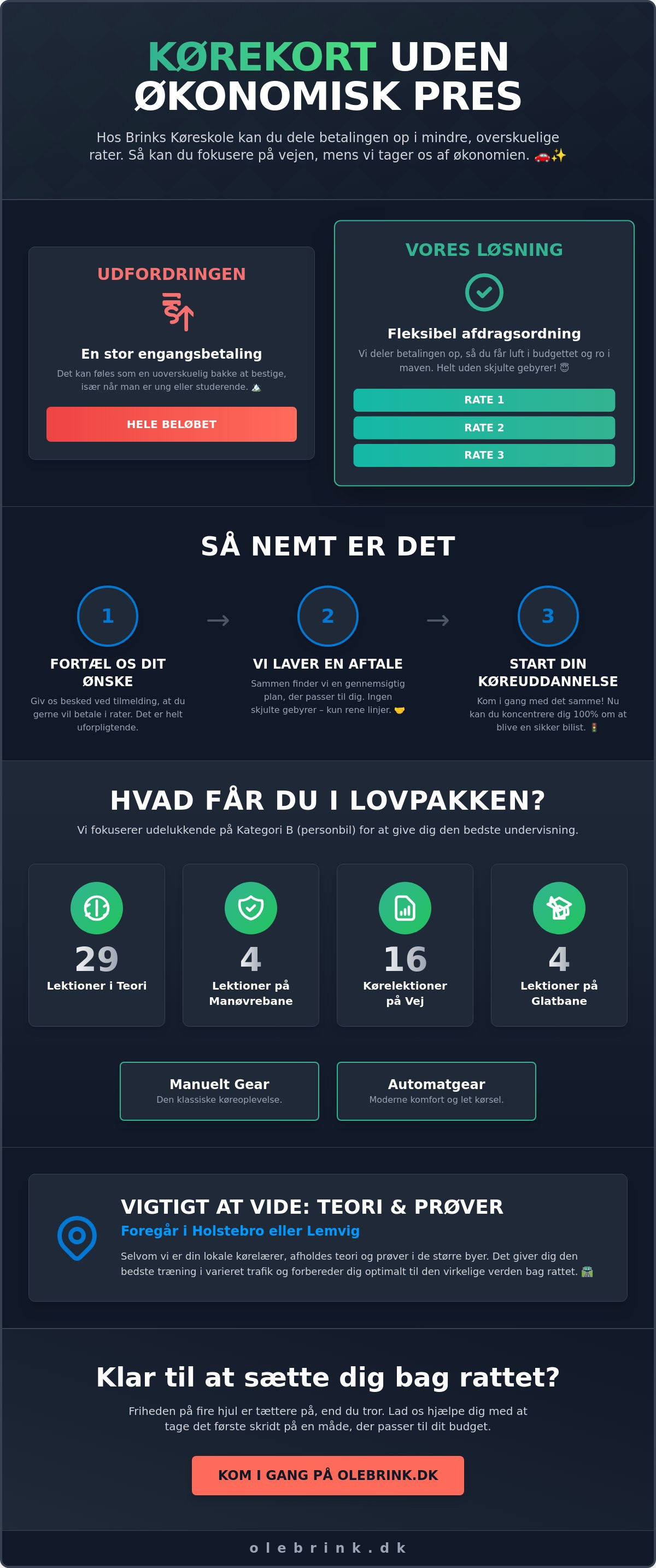 Afdragsordning køreskole Vinderup