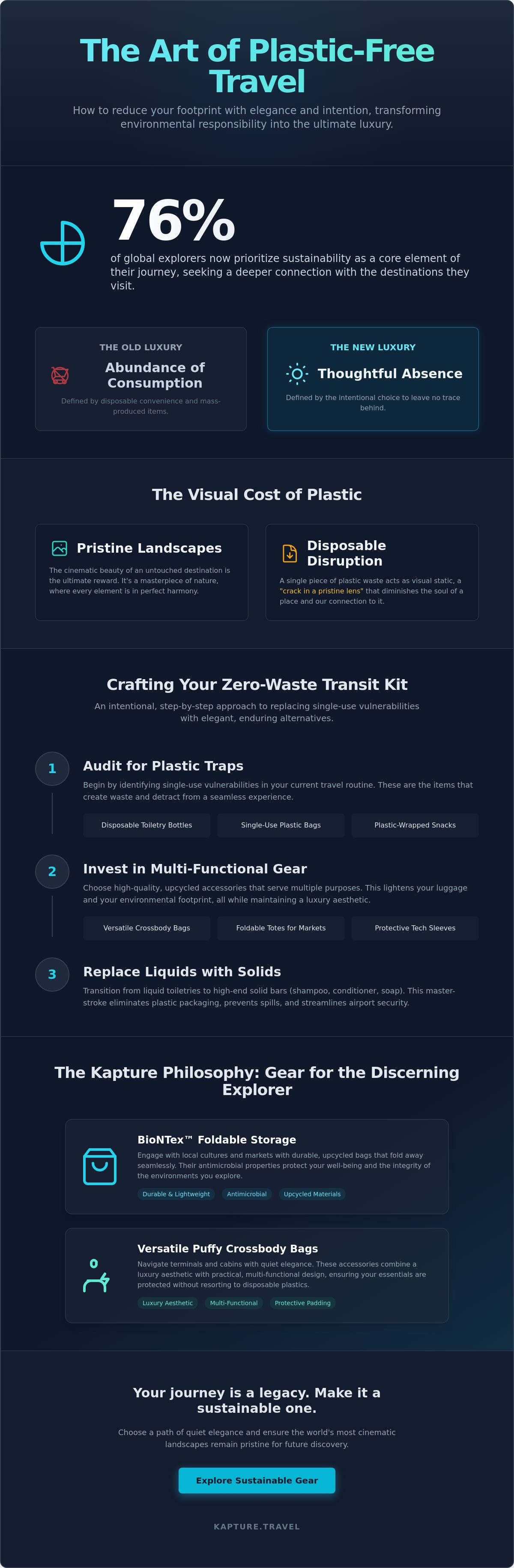 Reduce plastic waste while traveling