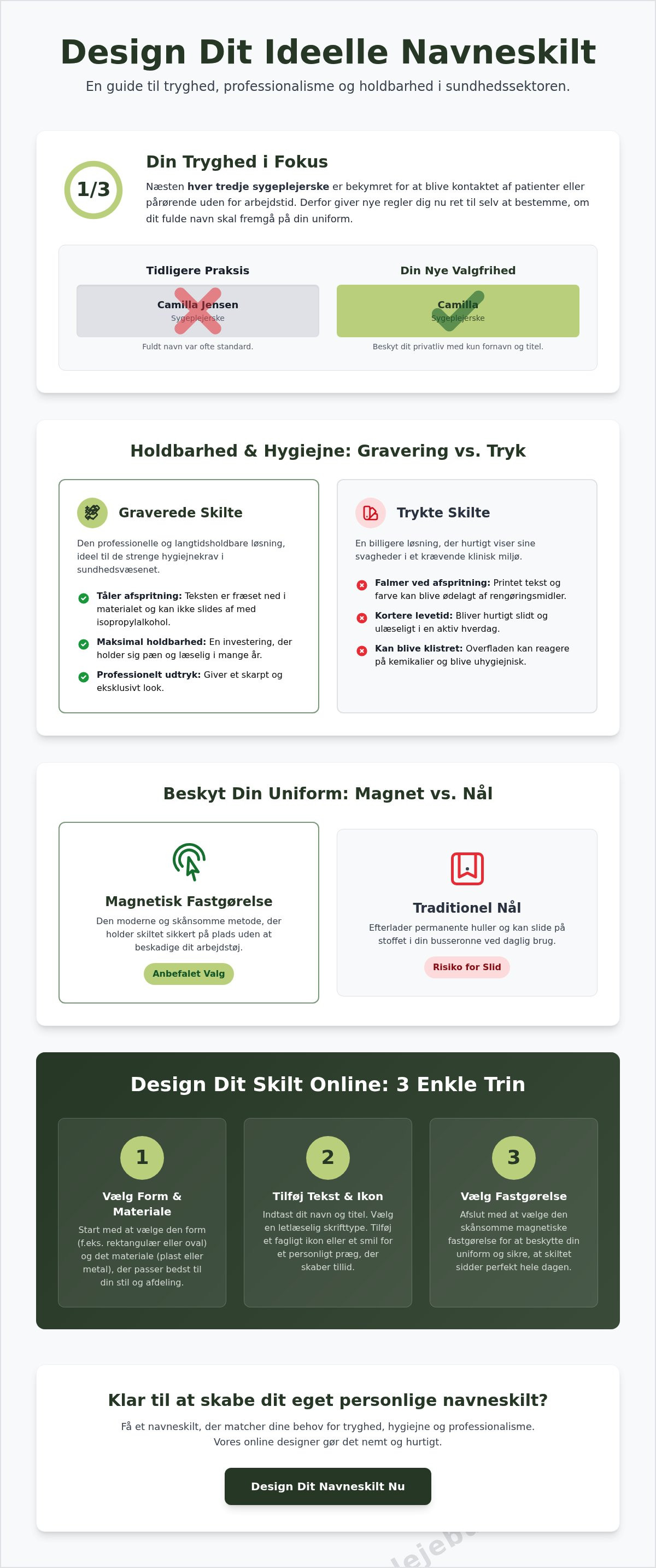 Design dit eget navneskilt online