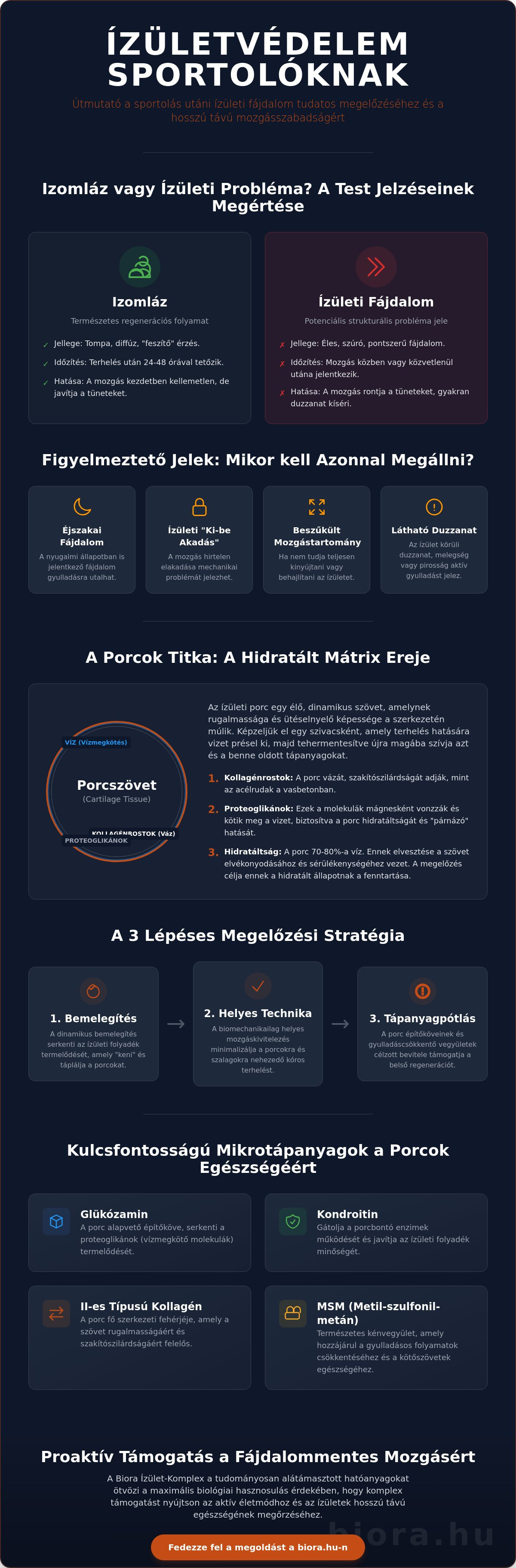 Sportolás utáni ízületi fájdalom megelőzése