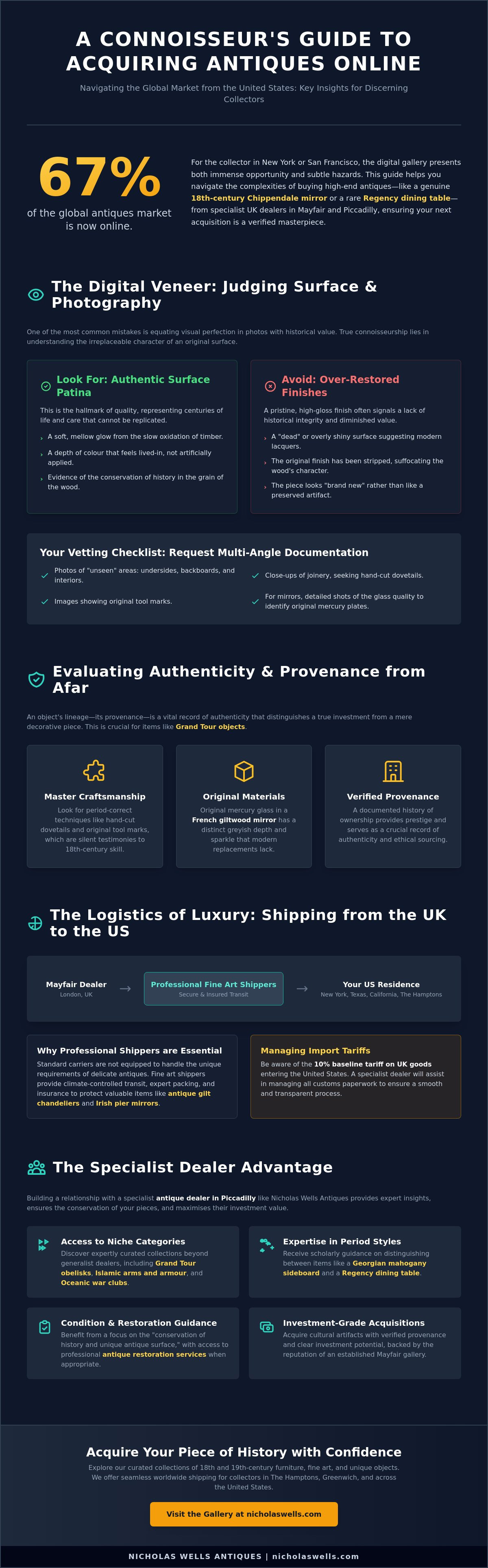 Common mistakes when buying antiques online