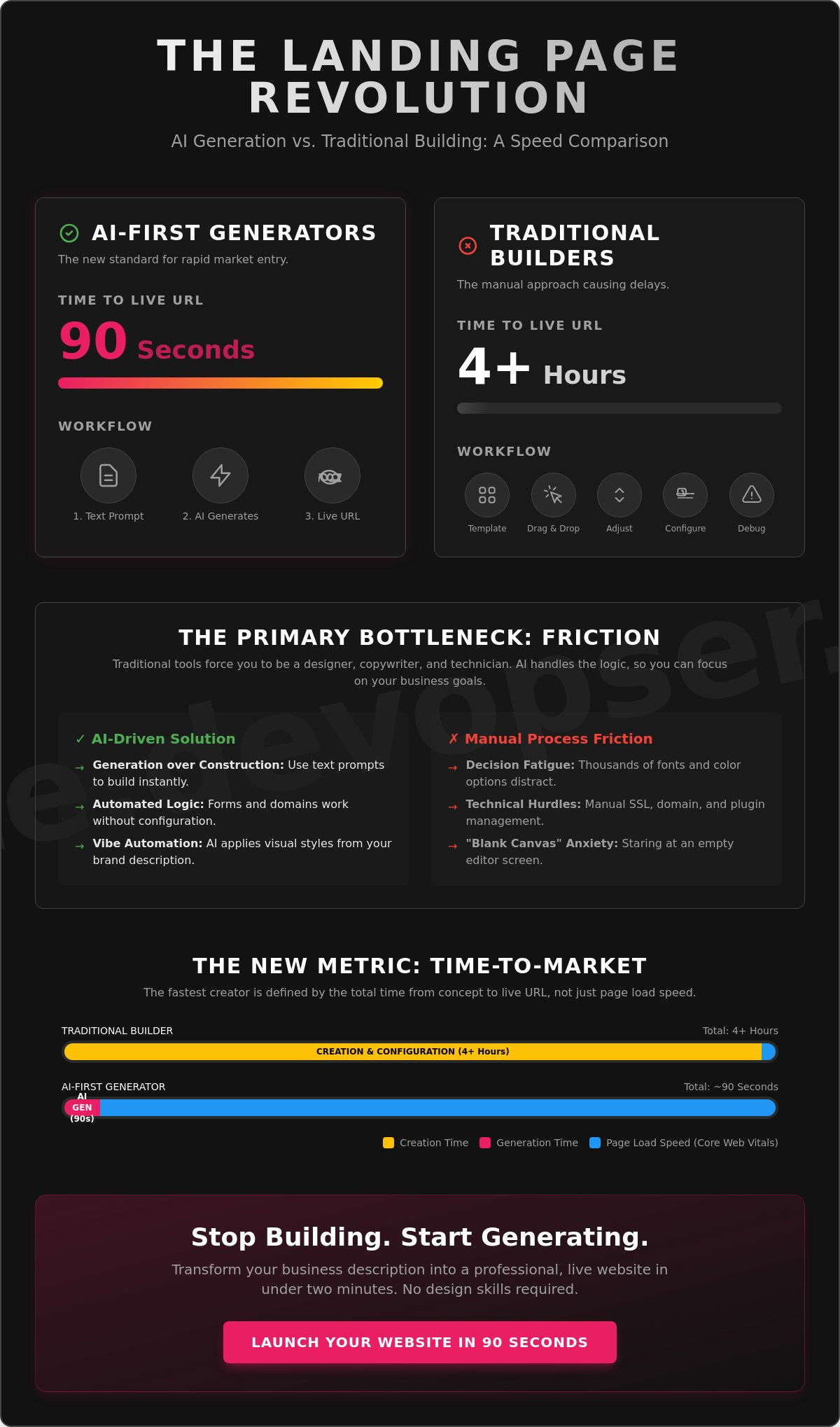 Fastest landing page creator