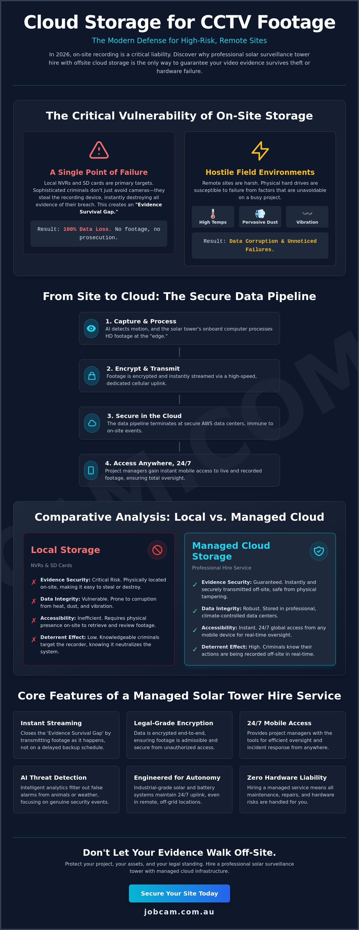 Cloud storage for cctv footage