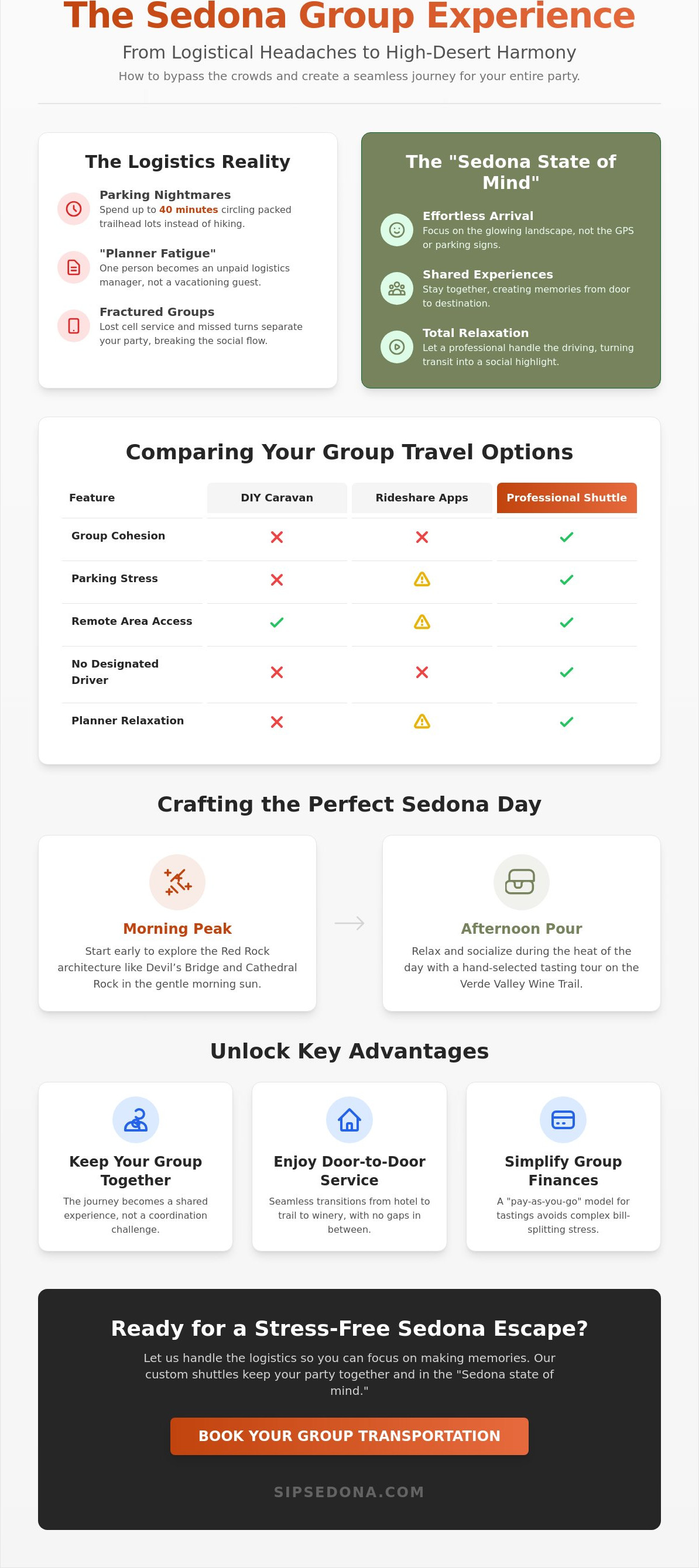 Group transportation sedona