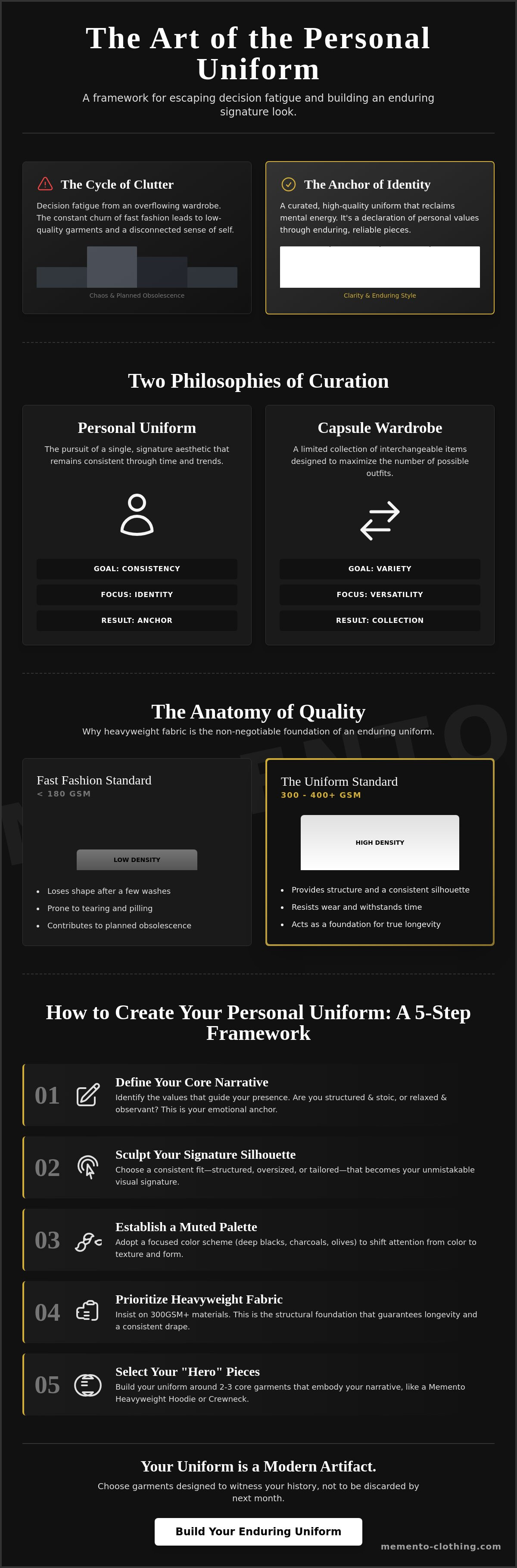 Creating a personal uniform