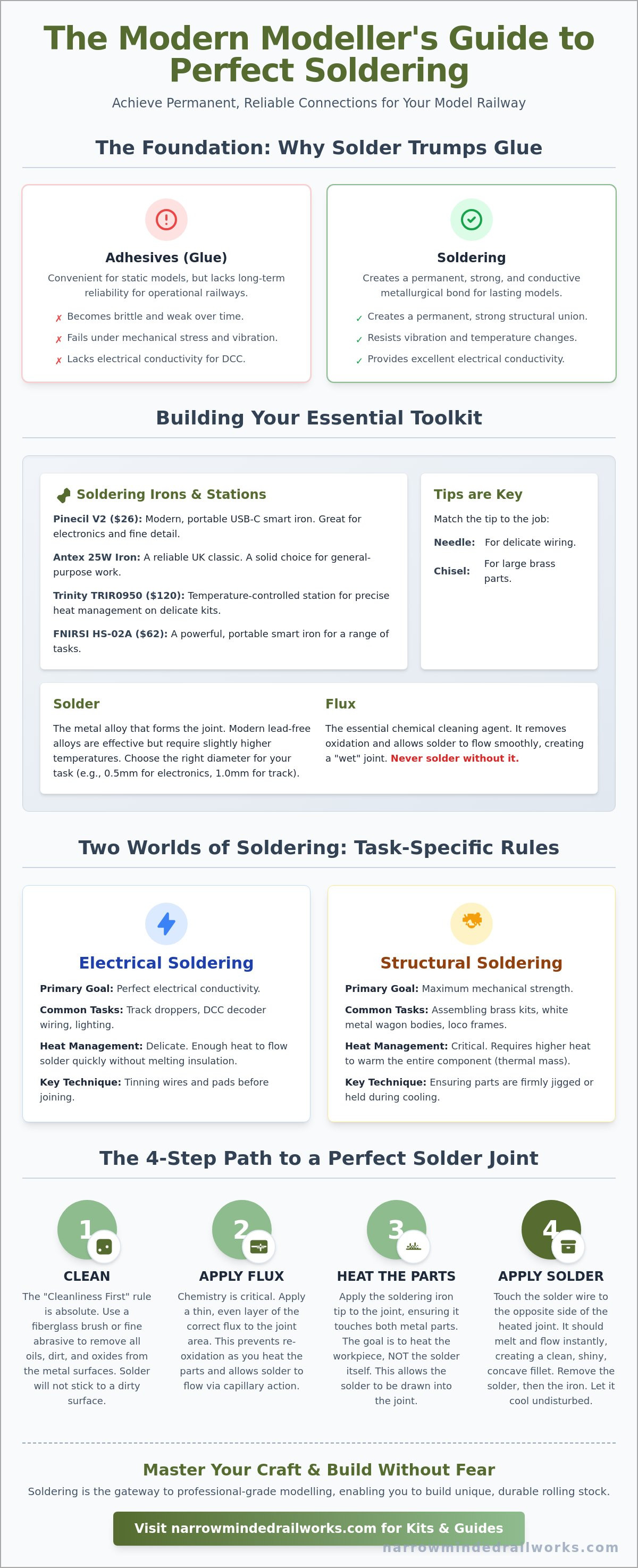 Soldering for model railways guide