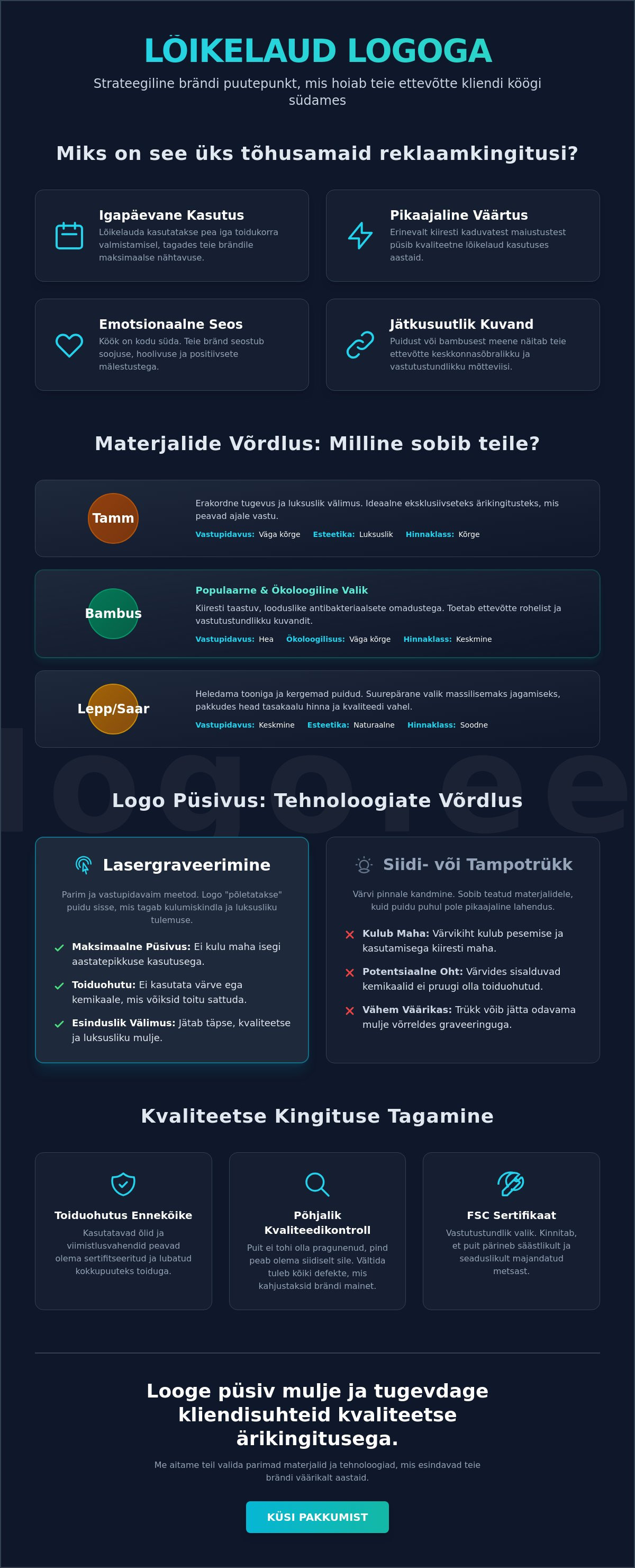 Lõikelaud logoga