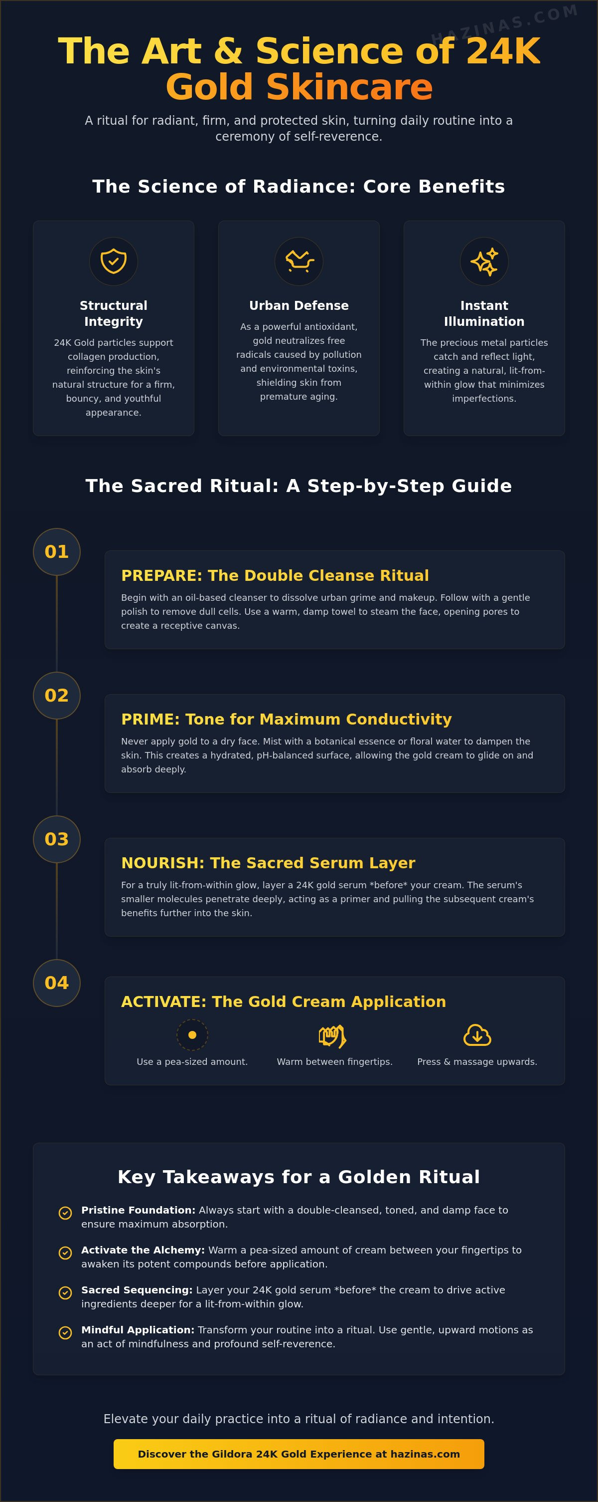 How to use 24k gold face cream