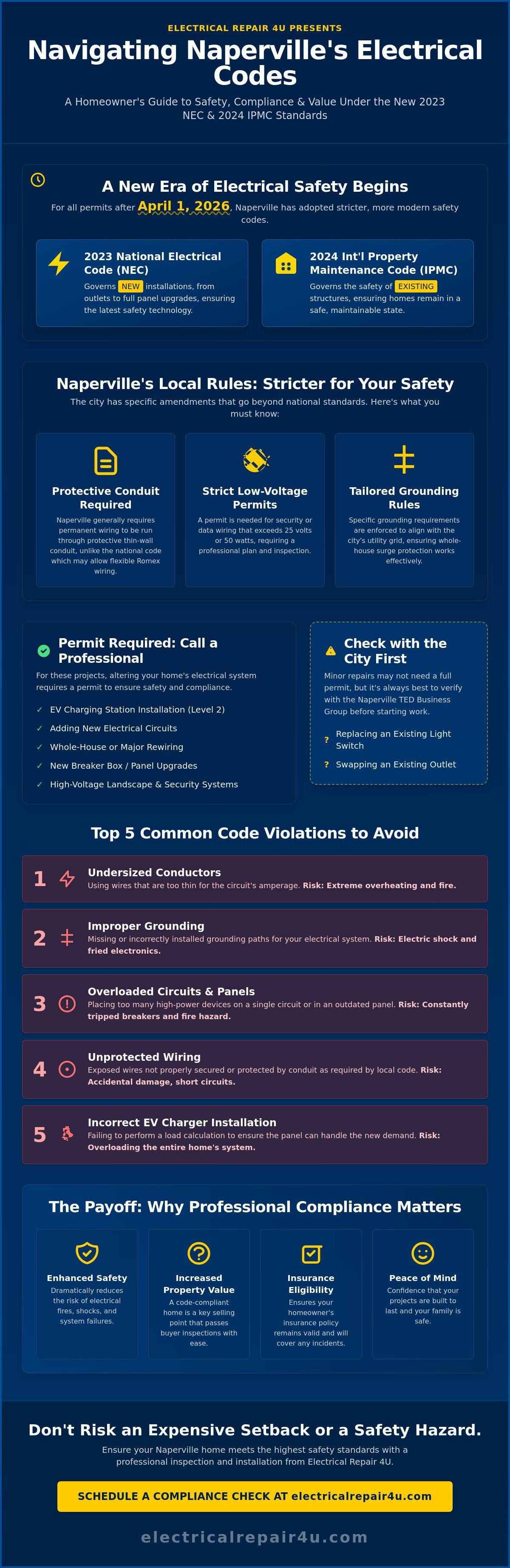 Electrical code compliance Naperville