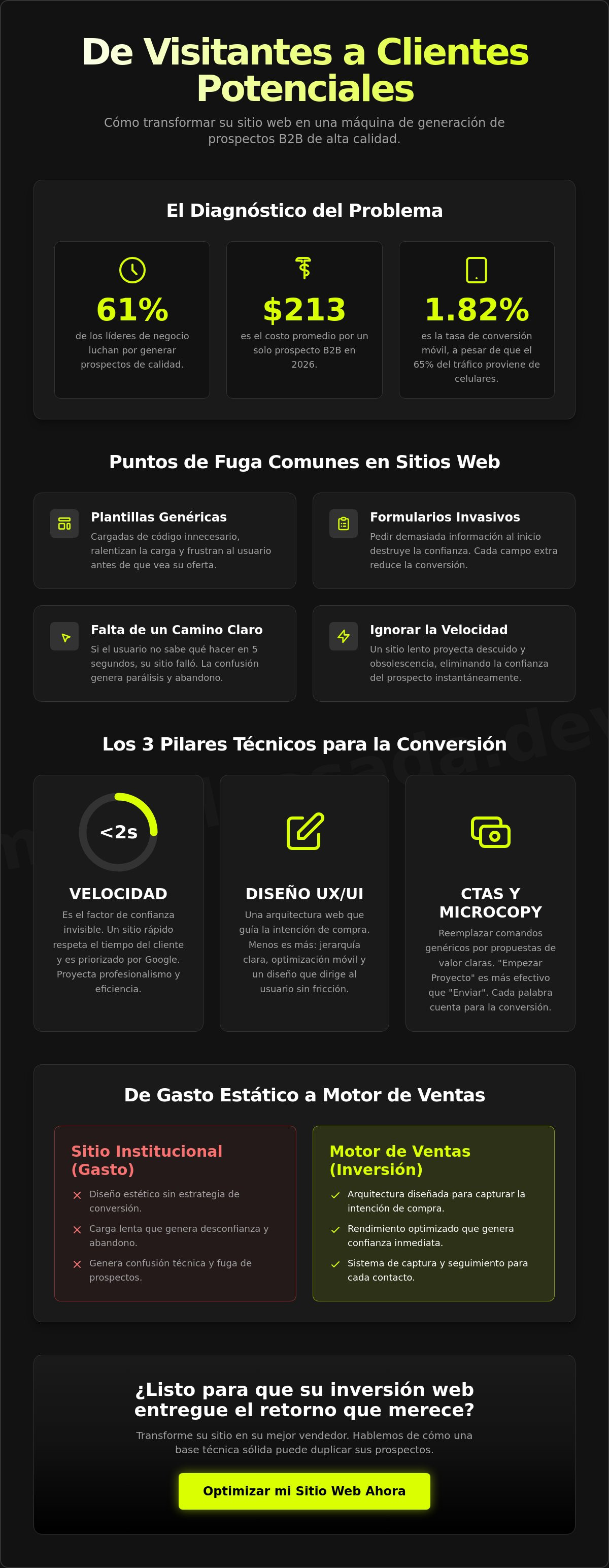 Cómo conseguir más leads con mi web