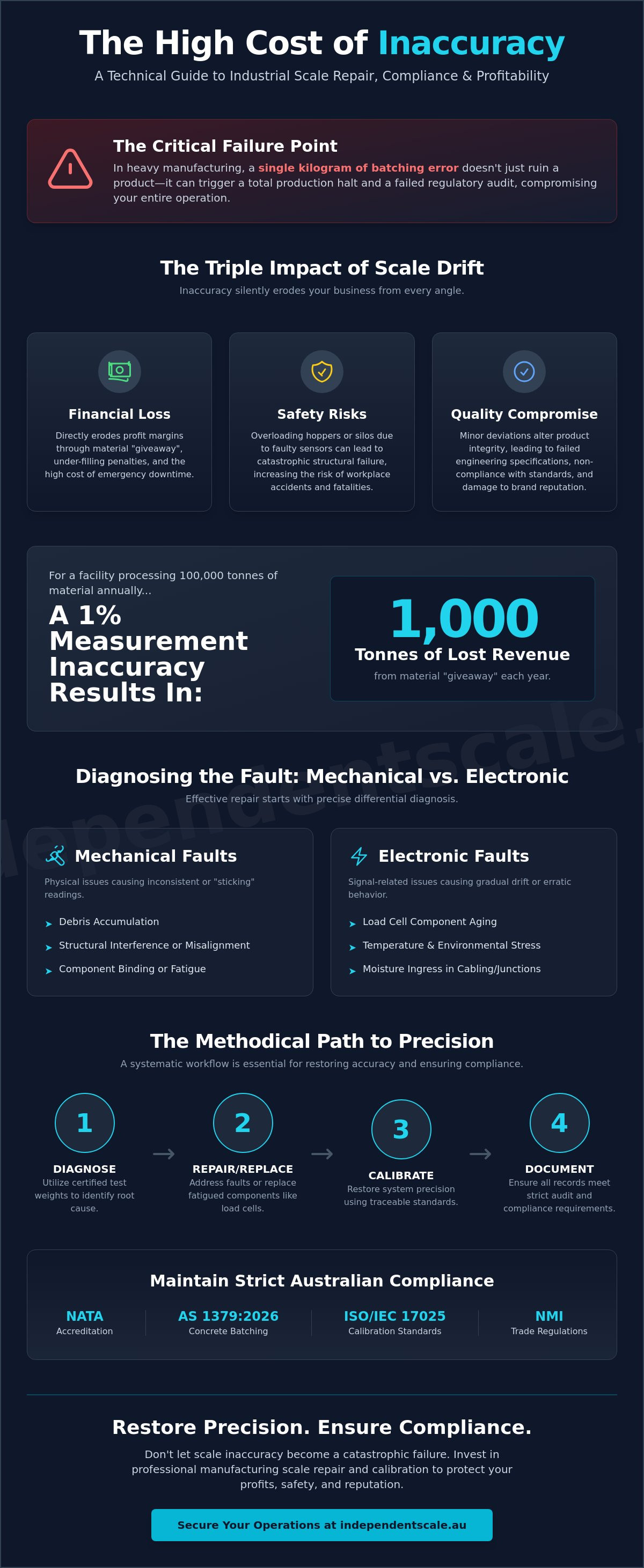 Manufacturing scale repair services