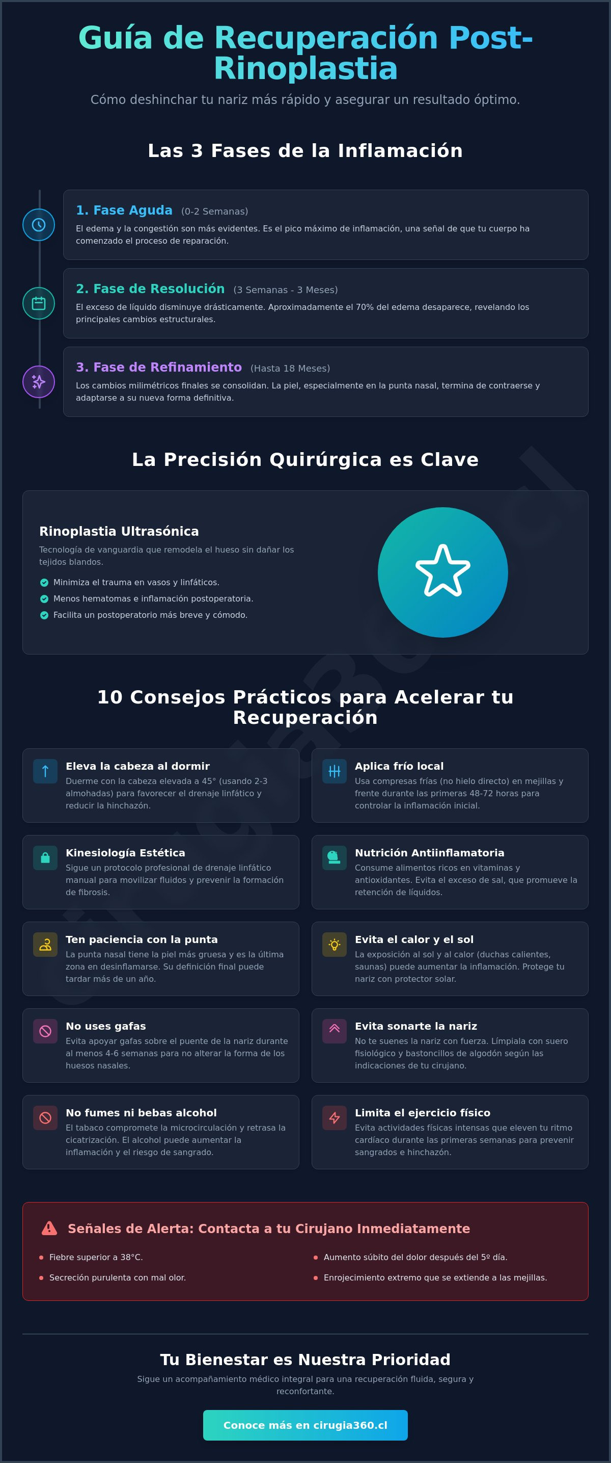 Como deshinchar la nariz mas rapido despues de una cirugia