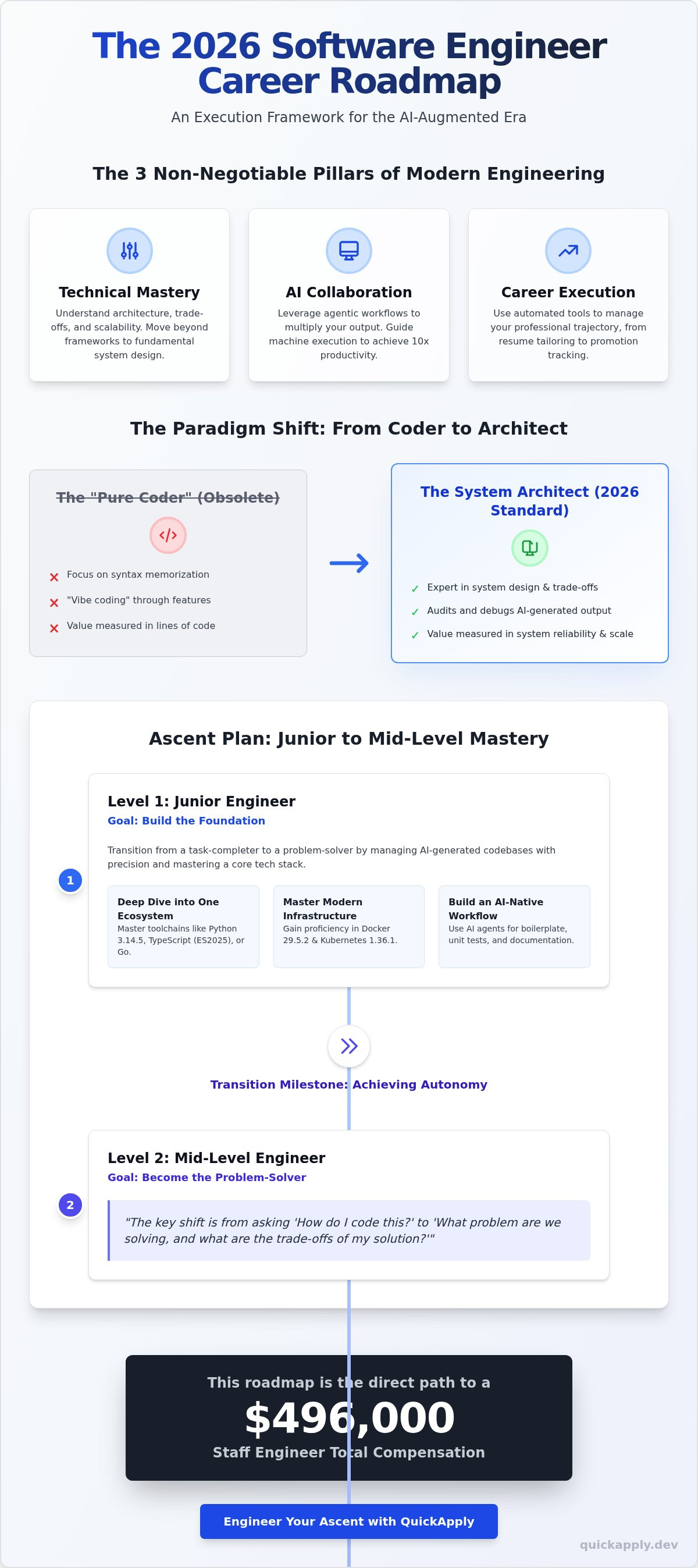 Software engineer career path roadmap