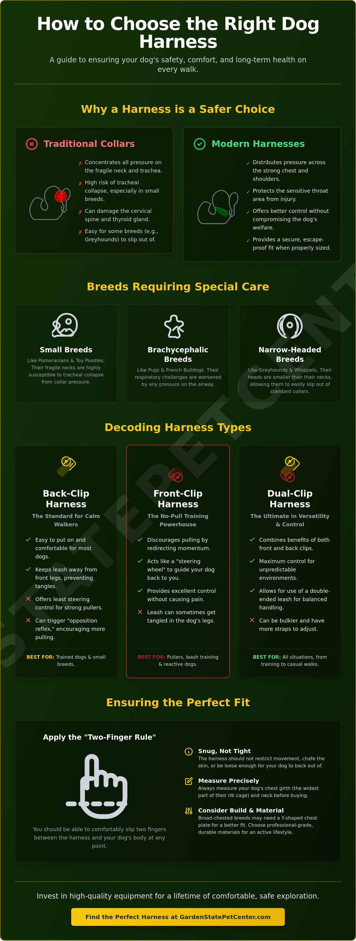 How to choose a dog harness