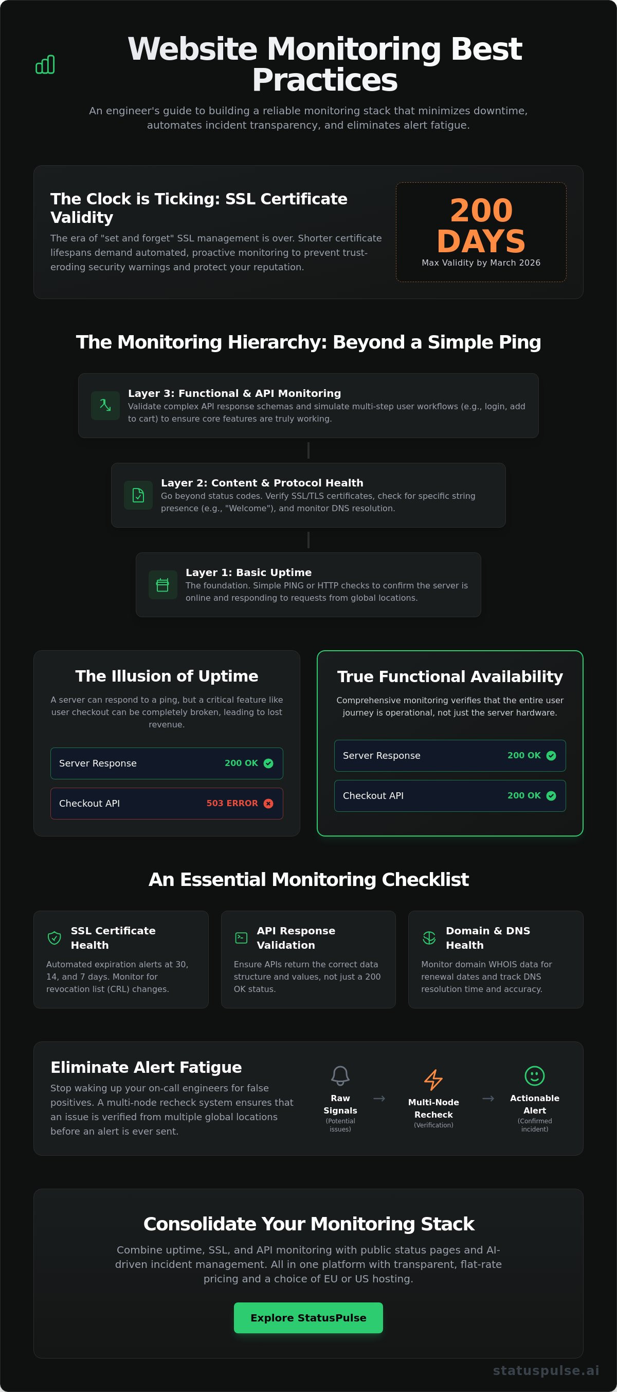 Website monitoring best practices