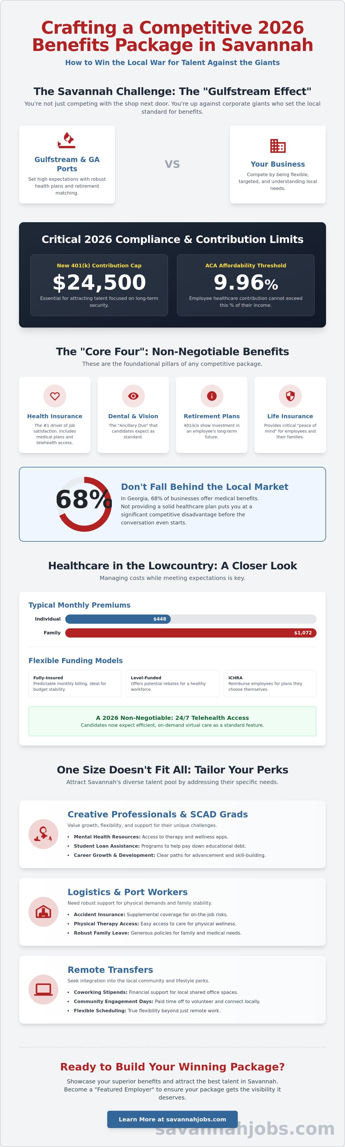 Employee benefits packages Savannah GA