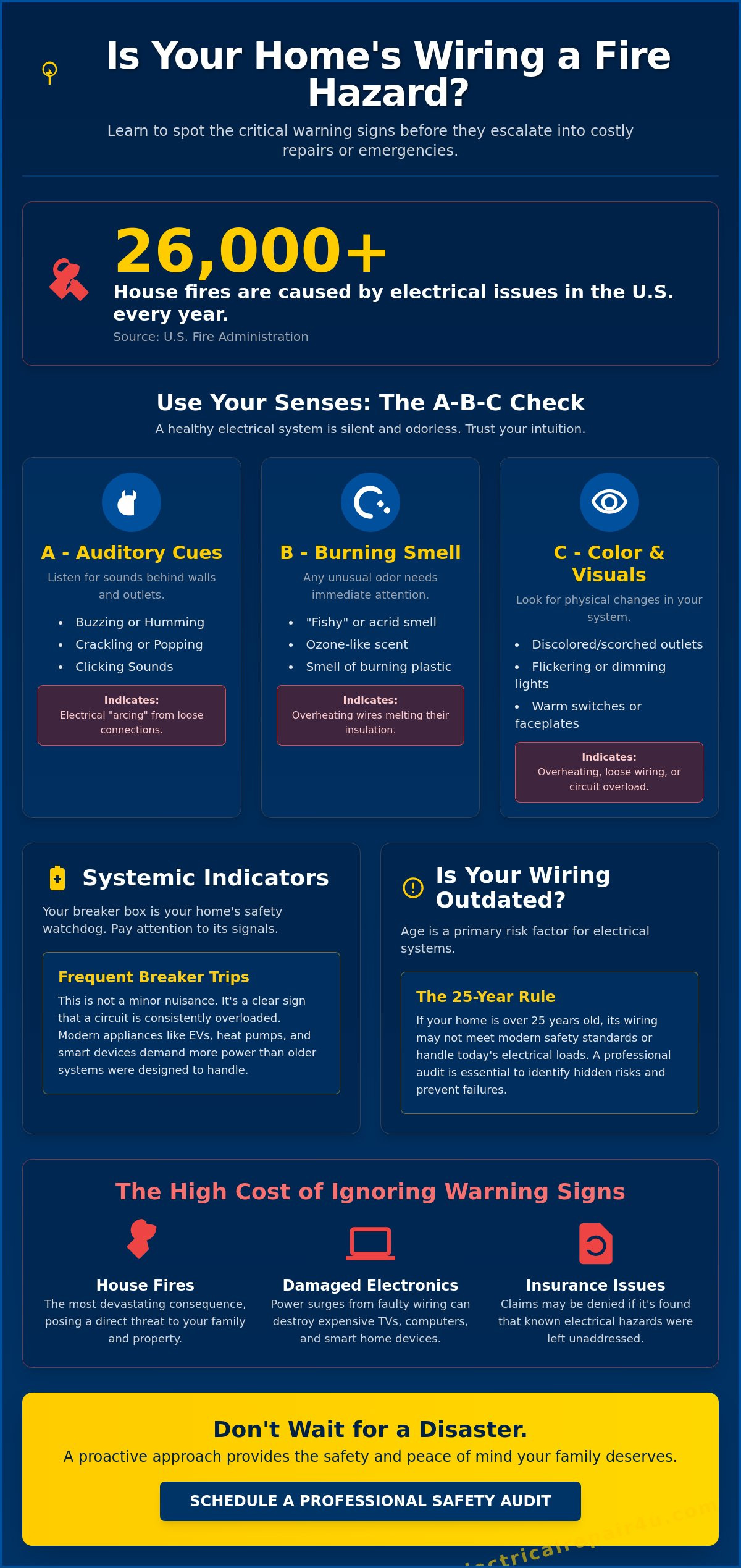 Signs of bad electrical wiring