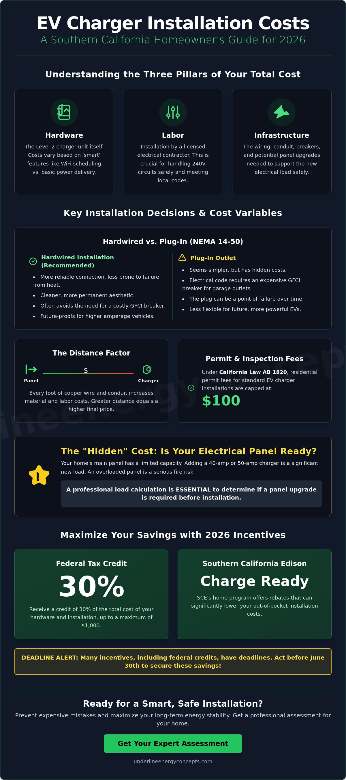 Cost of EV charger installation Southern California