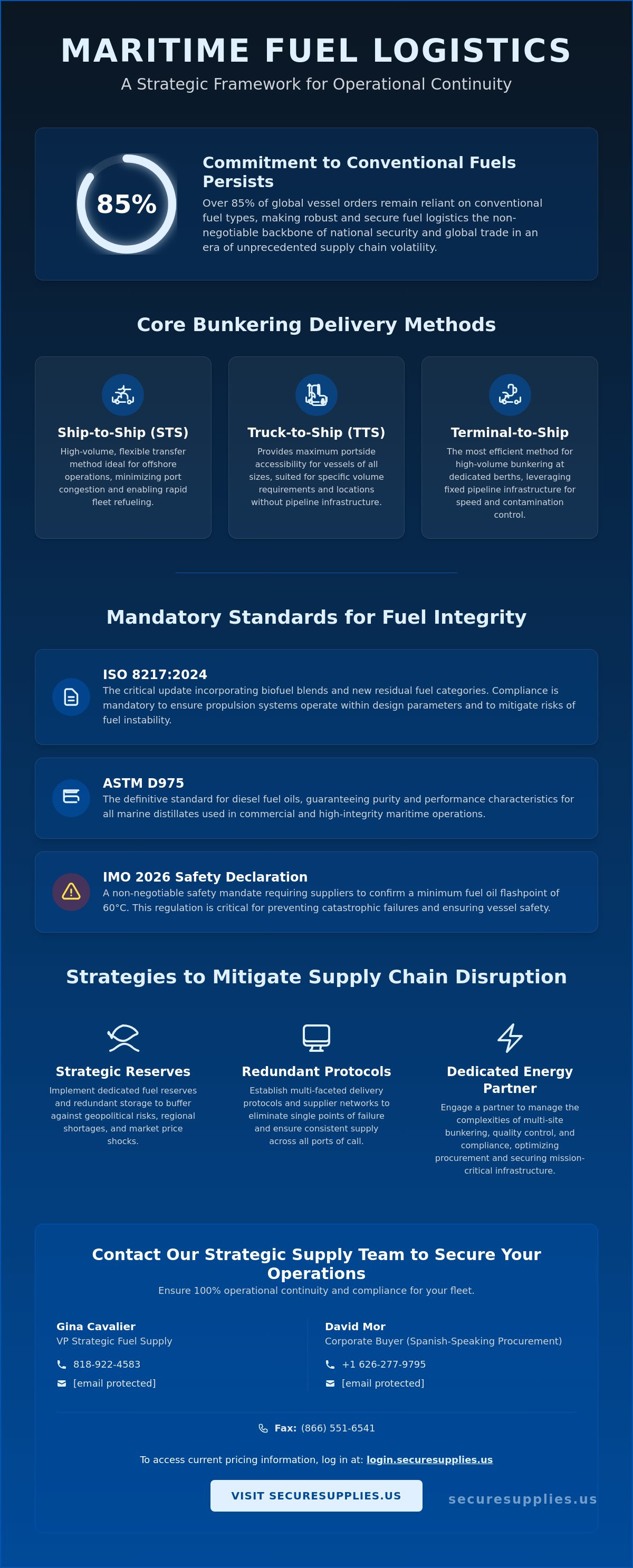 Maritime fuel logistics