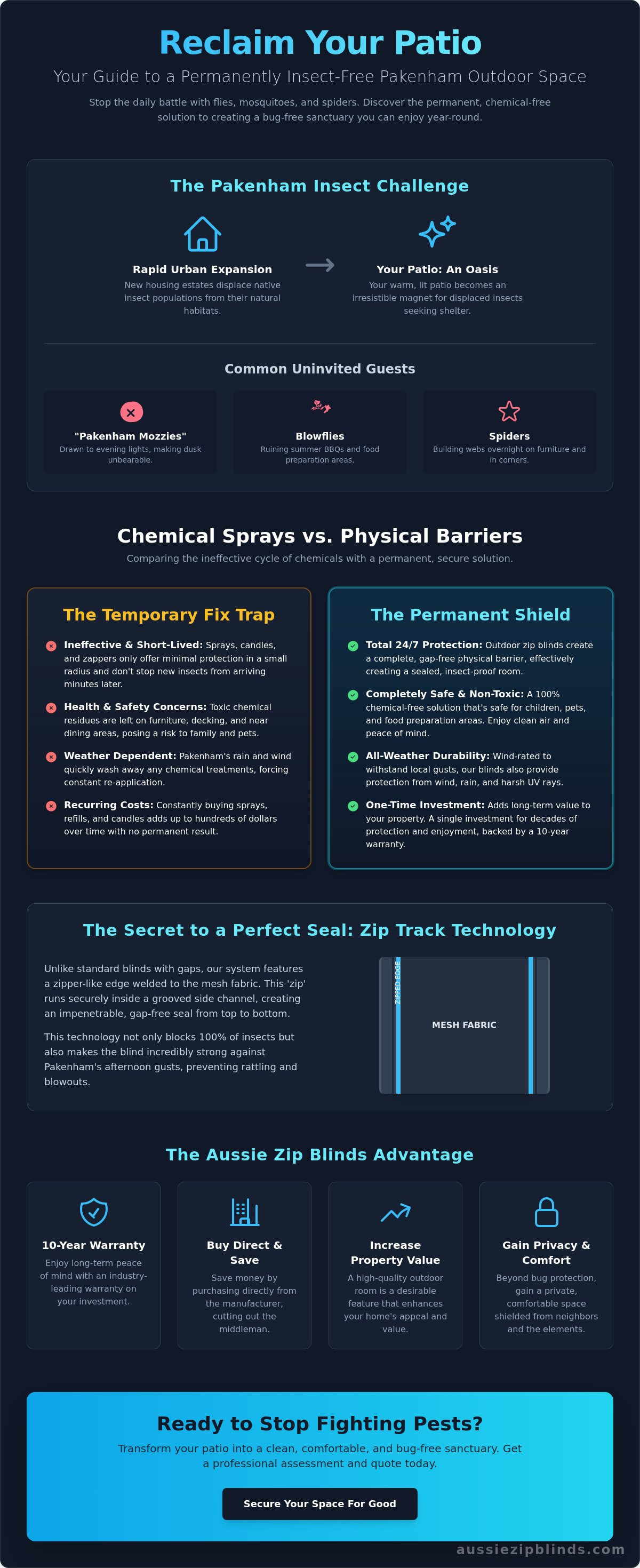 Securing your patio from insects in Pakenham