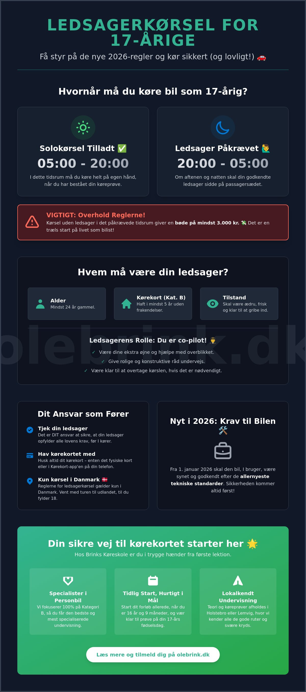 Regler for ledsagerkørsel 2026