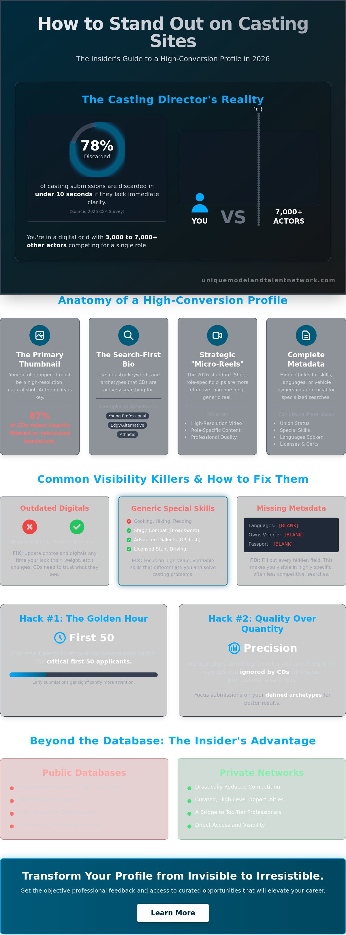 How to stand out on casting sites
