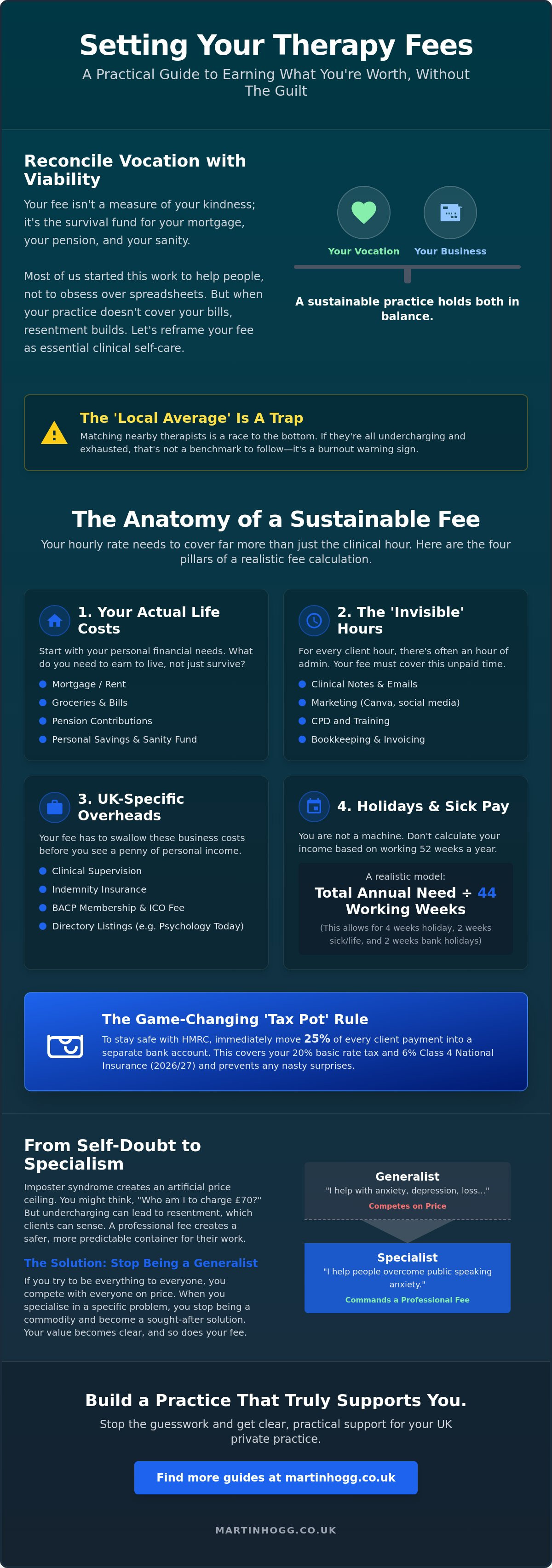 Setting therapy fees uk