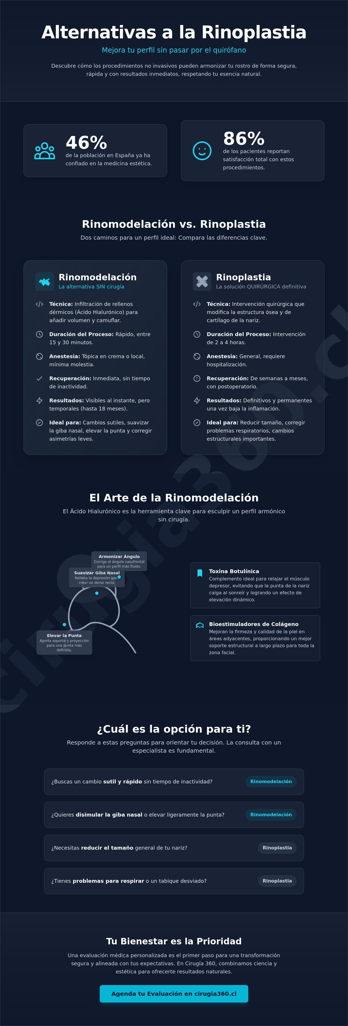 Alternativas a la rinoplastia quirurgica