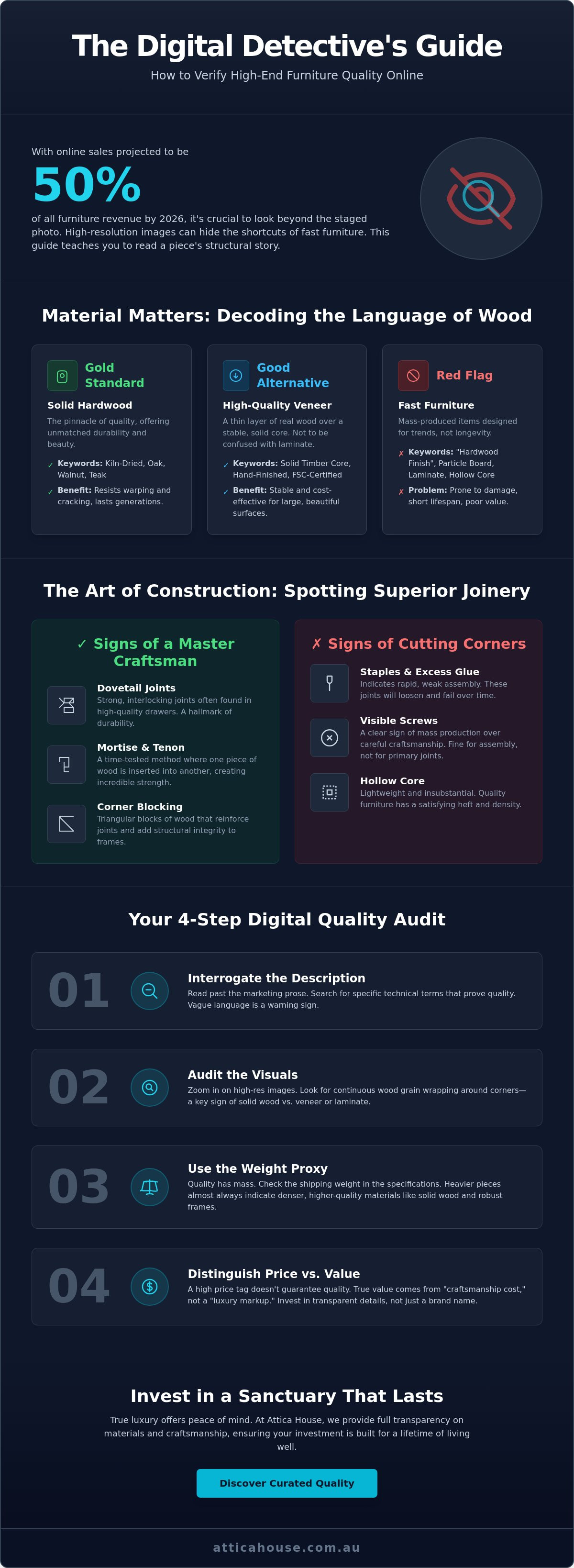 How to check furniture quality online