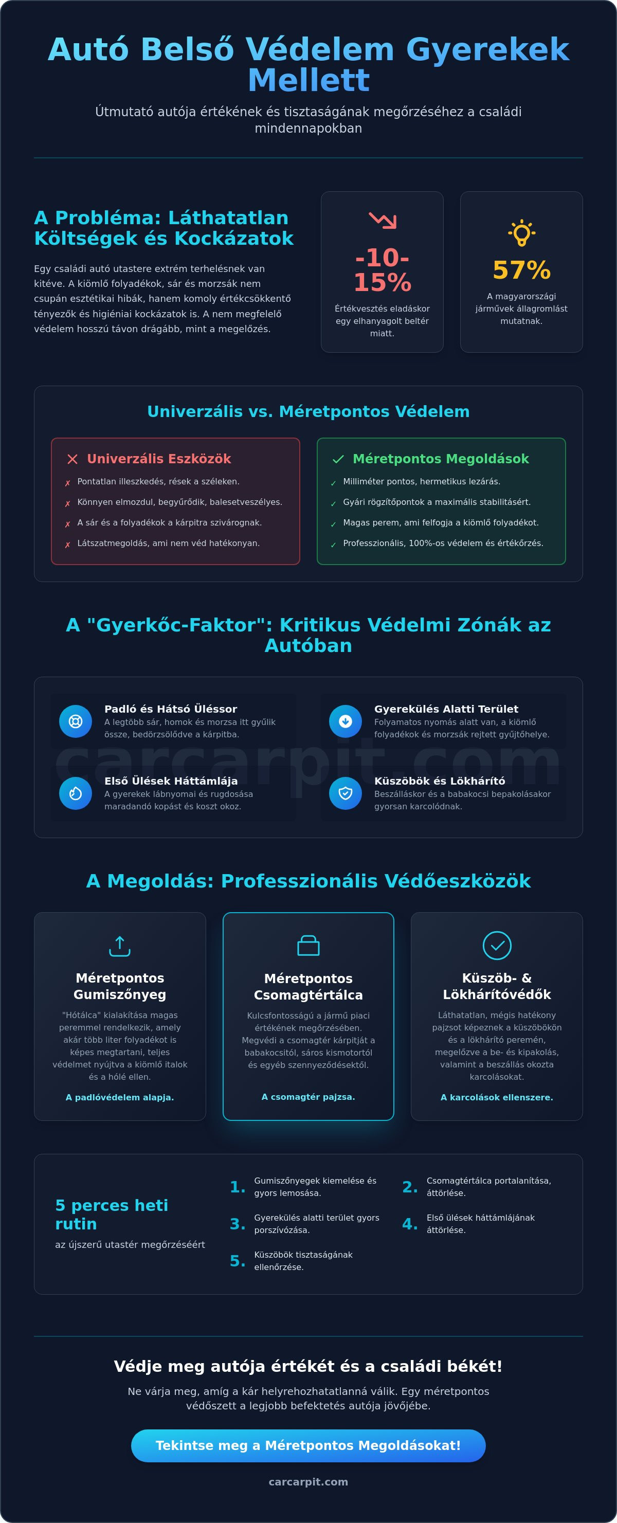 Autó belső védelem gyerekek mellett