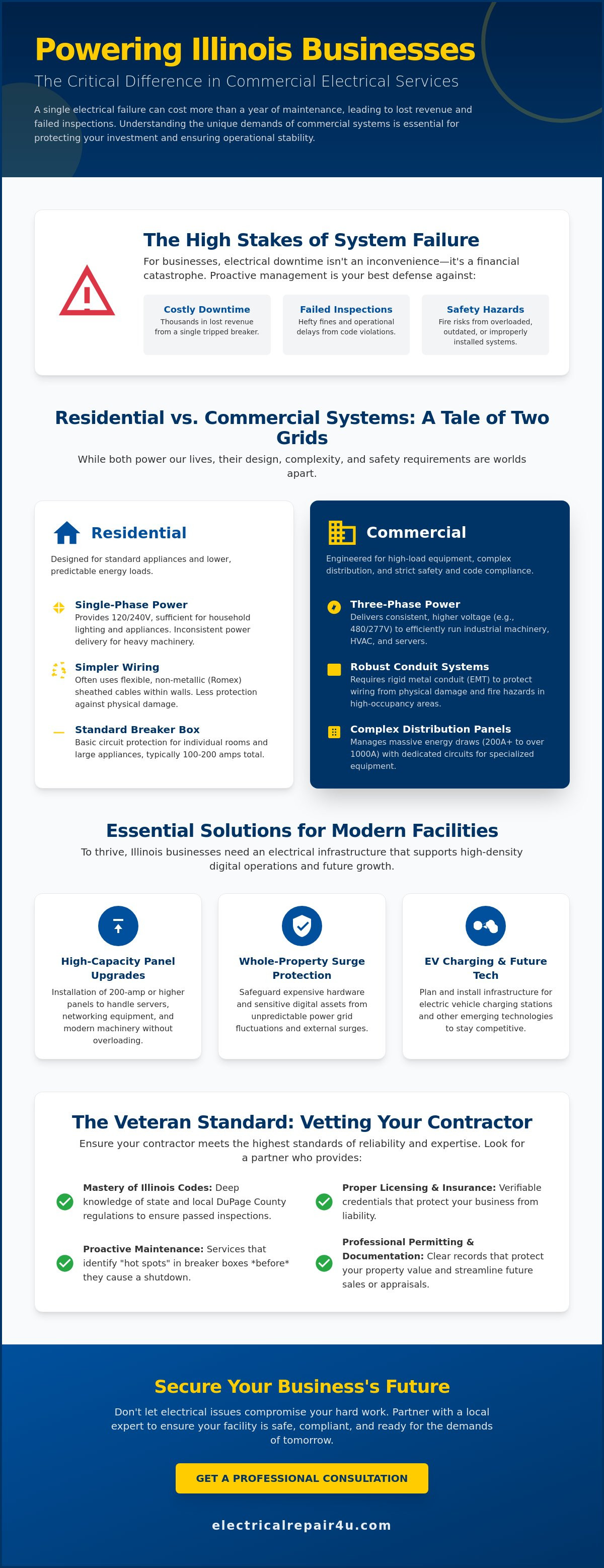 Commercial electrical services