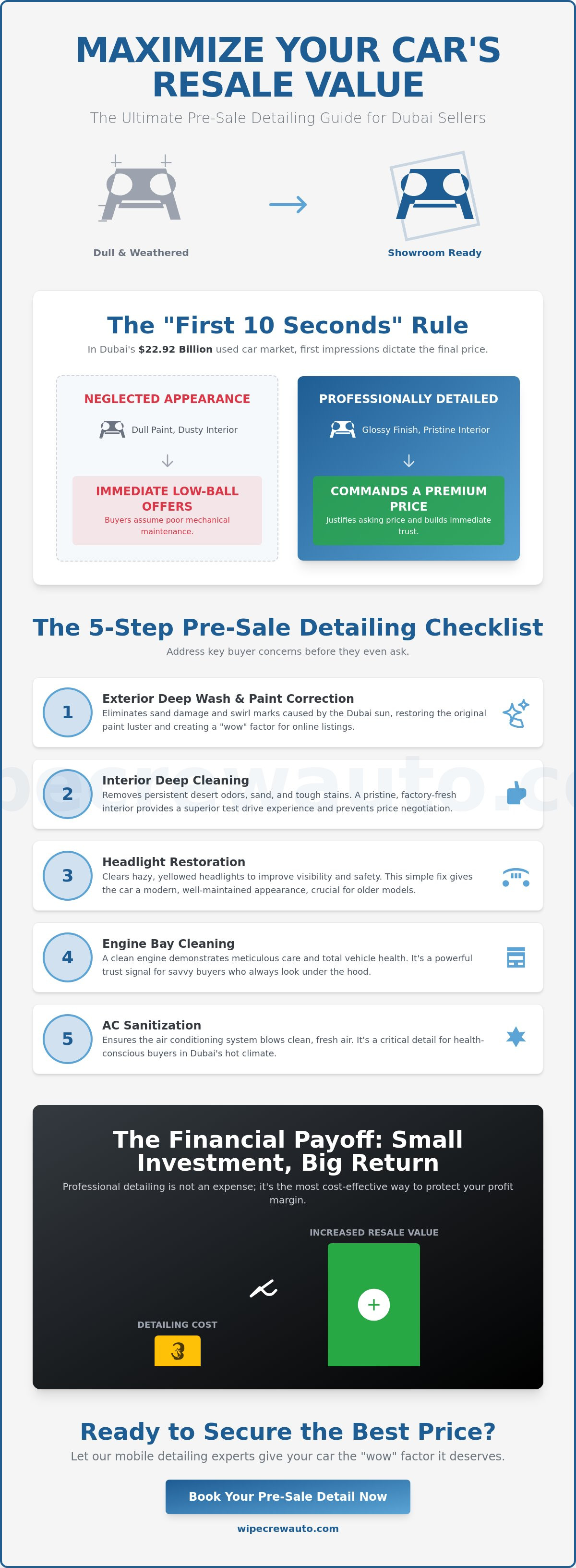 Increase car resale value with cleaning dubai