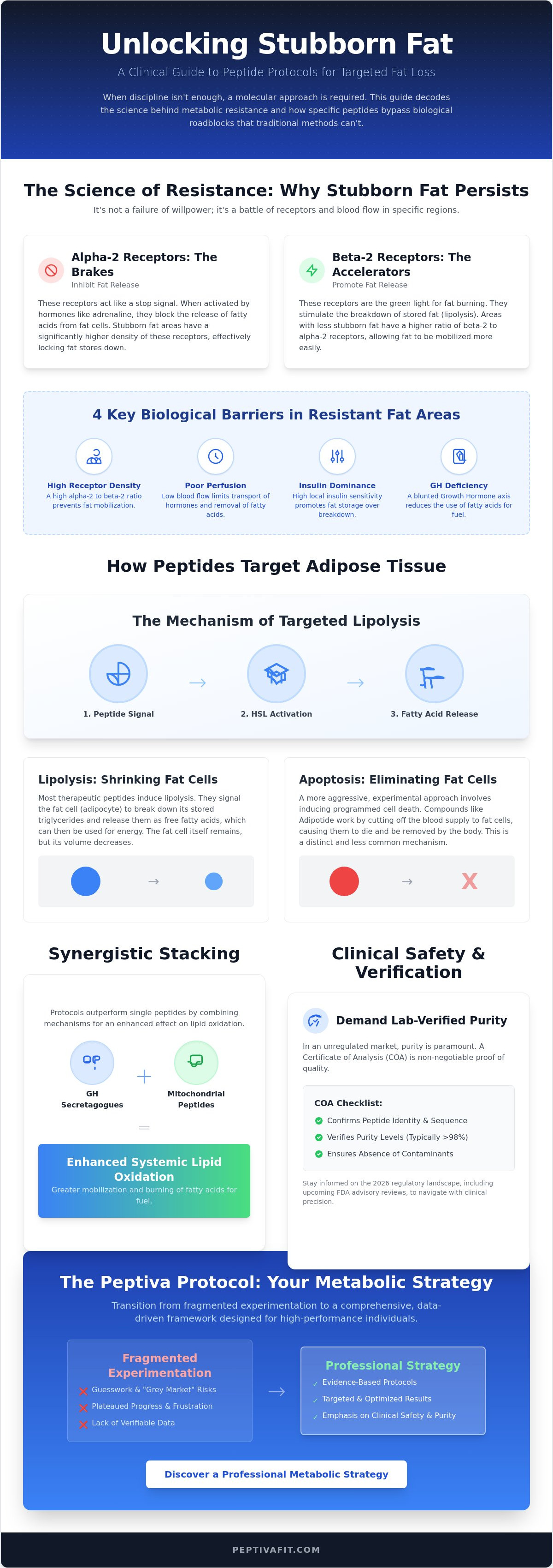 Peptides for stubborn body fat