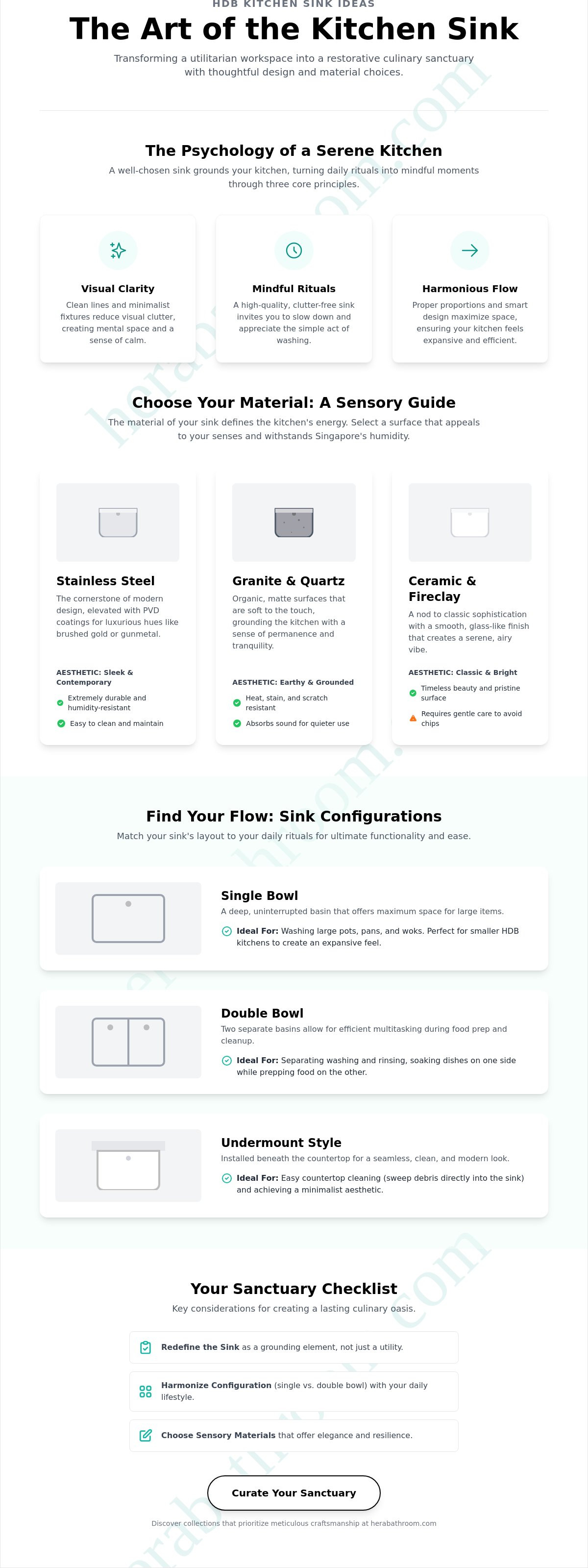 HDB kitchen sink ideas