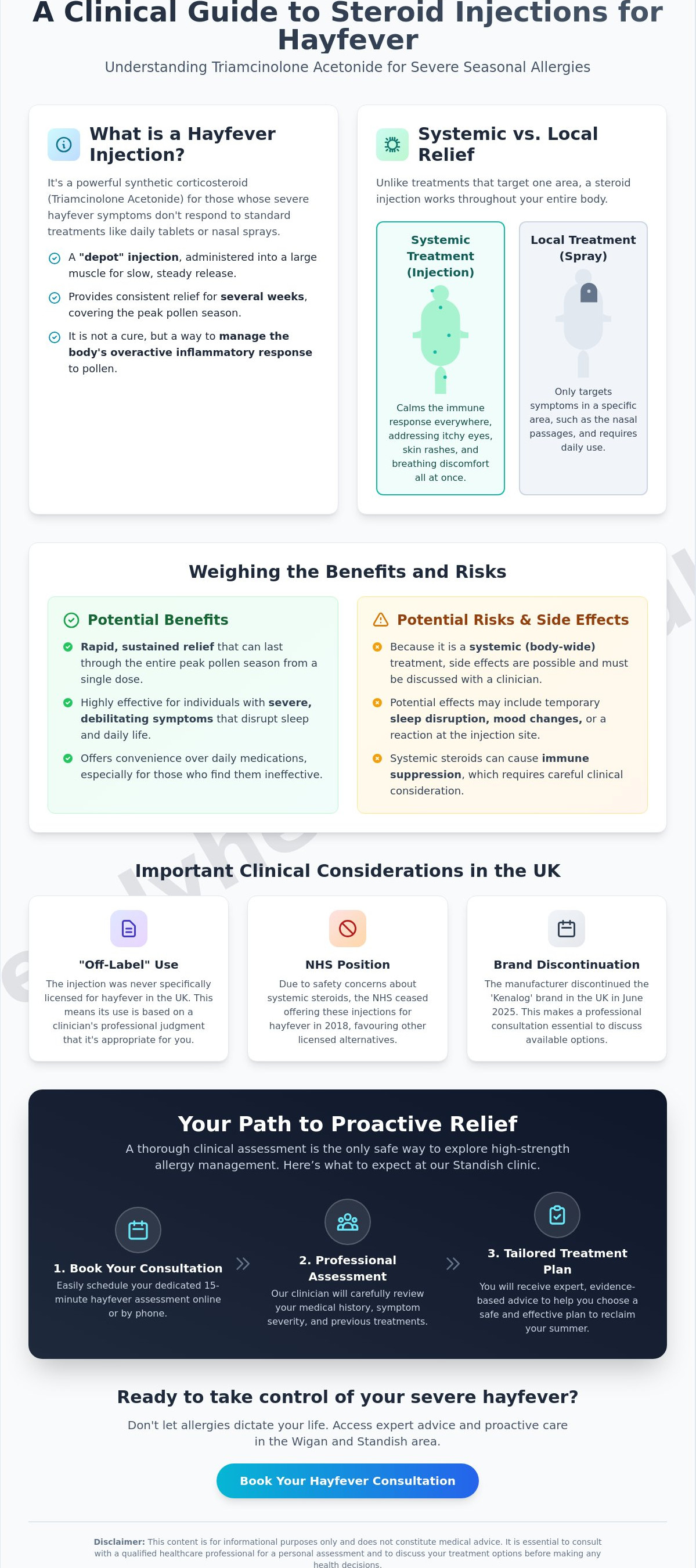 Kenalog for Hayfever