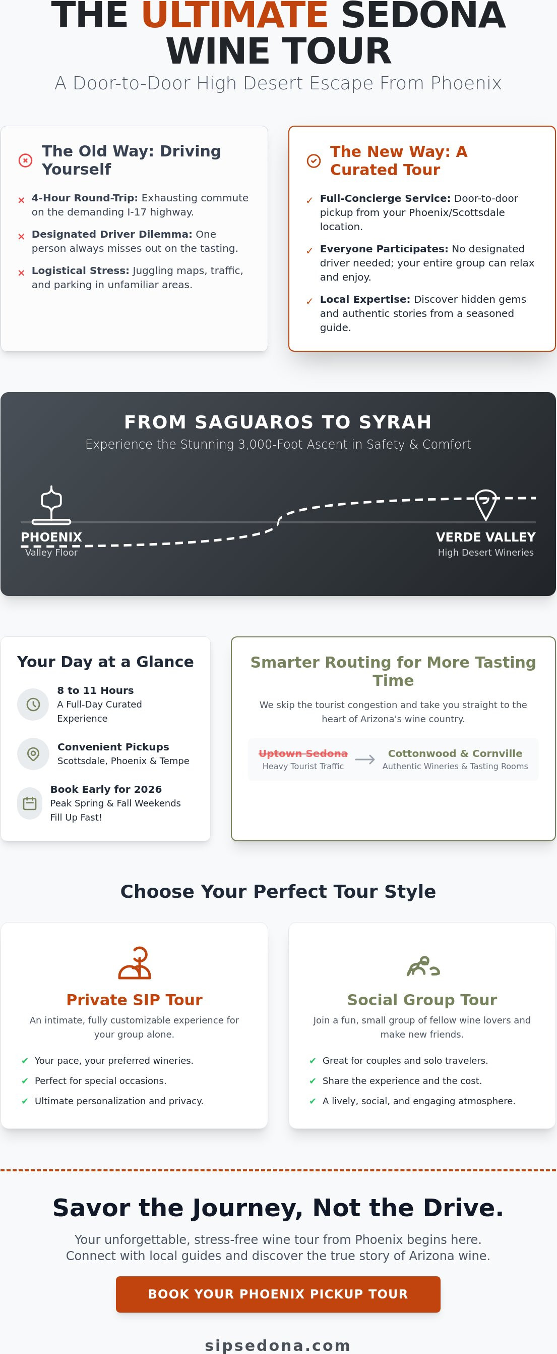 Door-to-door wine tour from phoenix