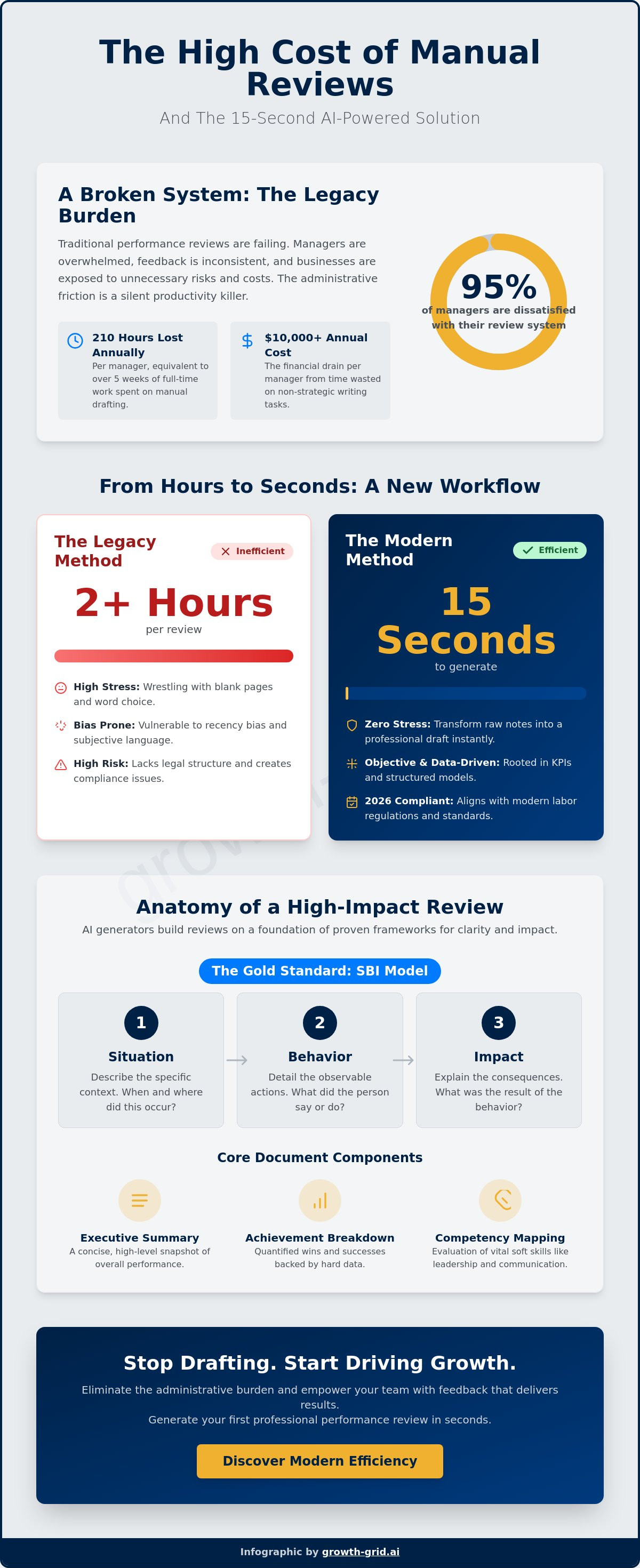 Performance review template generator