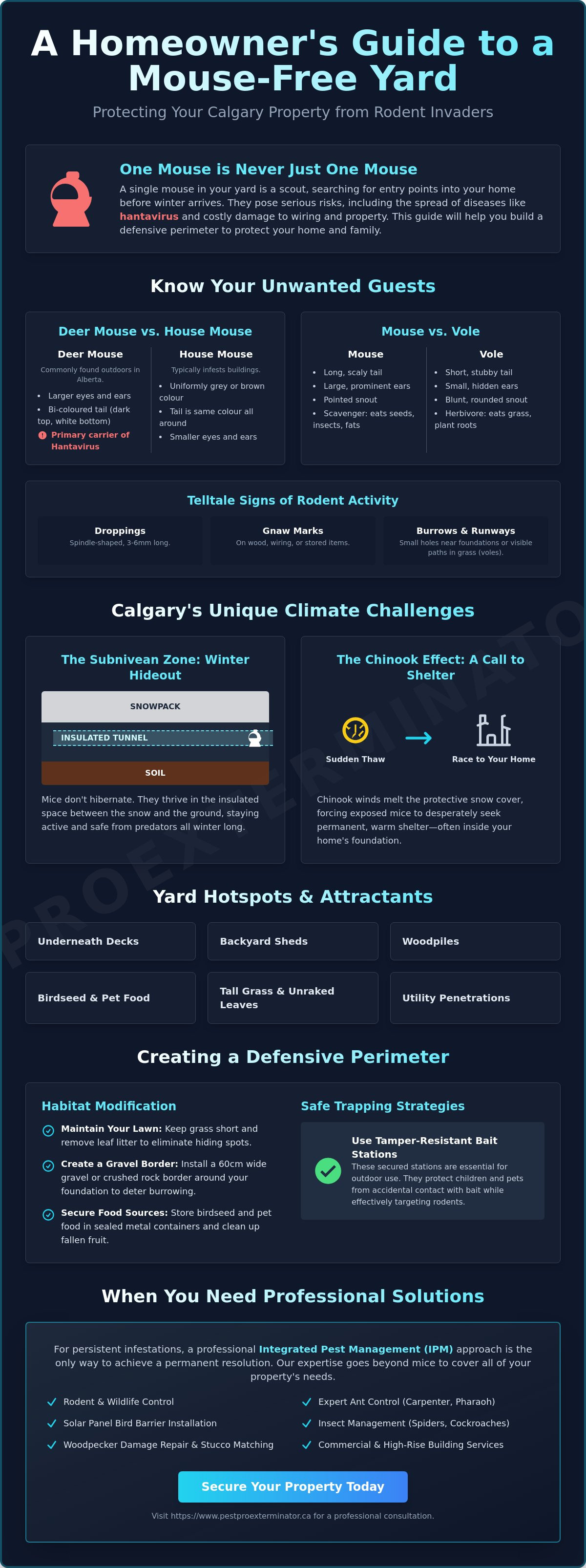 How to get rid of mice in yard Calgary
