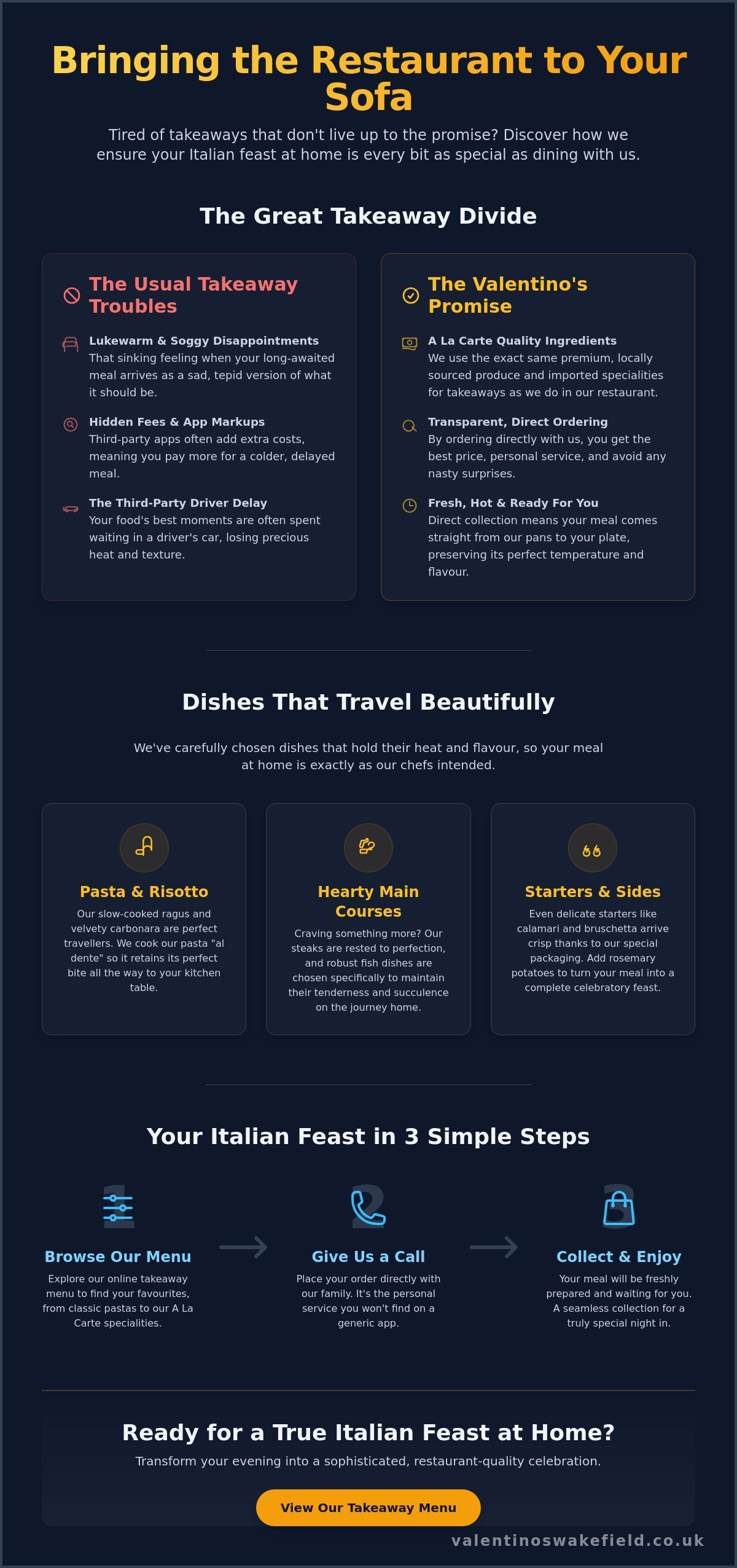 Italian takeaway Dewsbury
