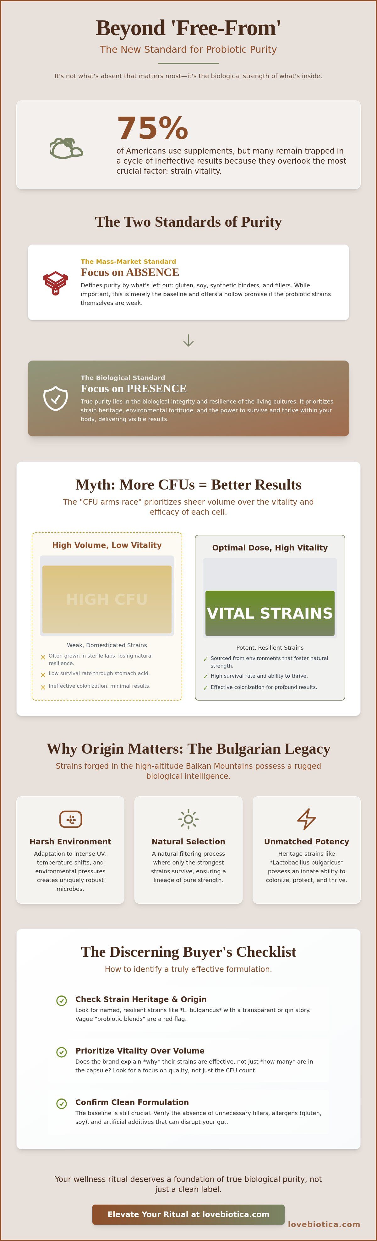 Pure probiotic formulations