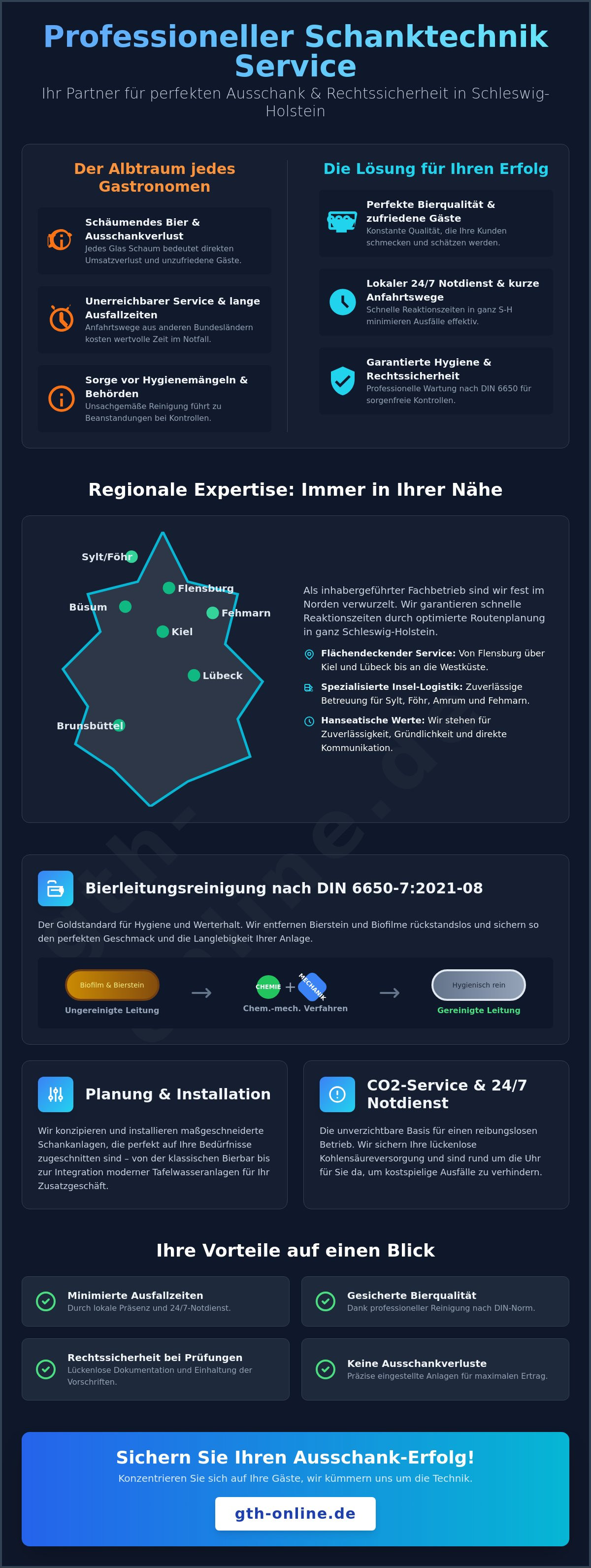 Schanktechnik Service Schleswig-Holstein
