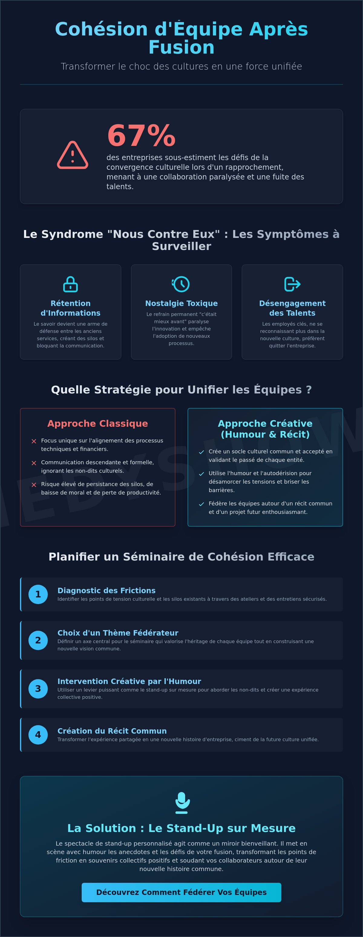 Améliorer la cohésion d'équipe après fusion
